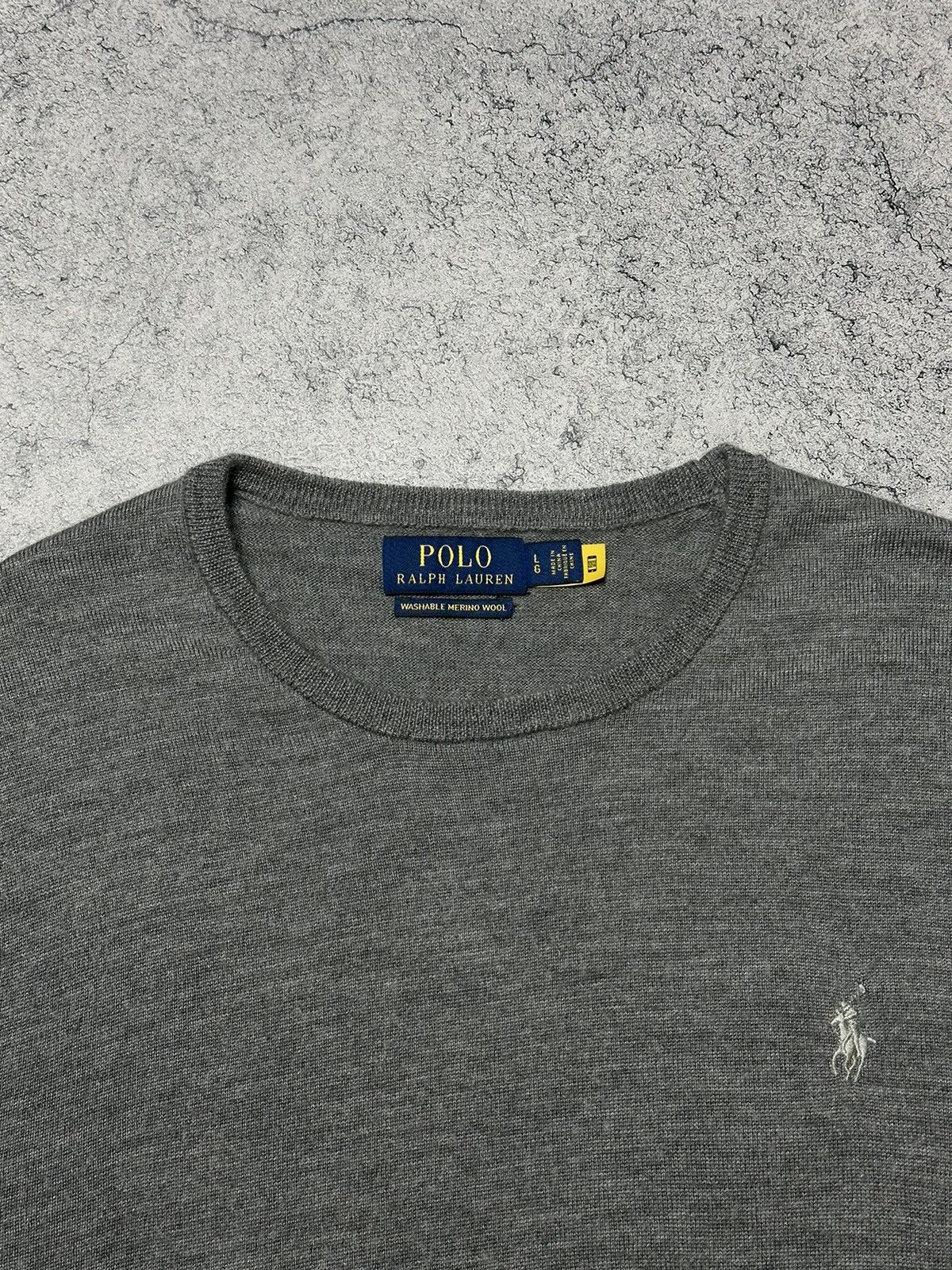 Polo Ralph Lauren Polo Ralph Lauren Crewneck Washable Merino Wool Sweater Size US L / EU 52-54 / 3 - 7 Thumbnail