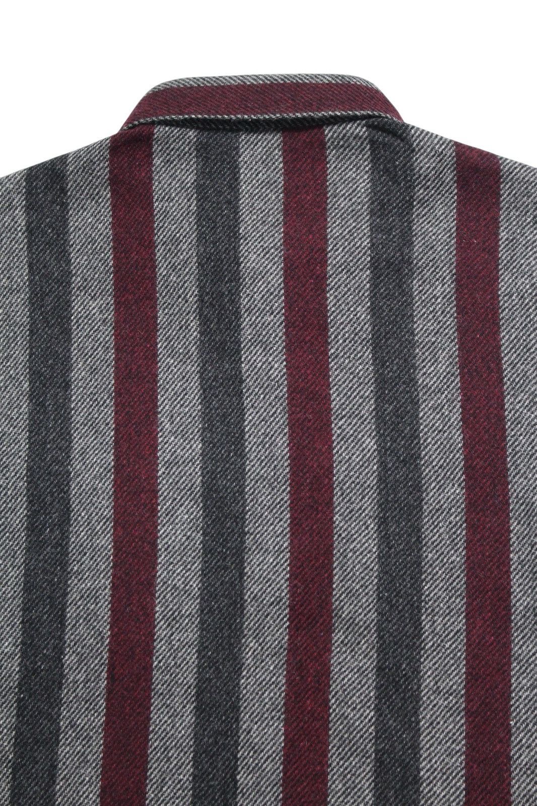 Vintage 1990S GINREI WOOL BLEND STRIPED SHIRT Size US L / EU 52-54 / 3 - 6 Thumbnail