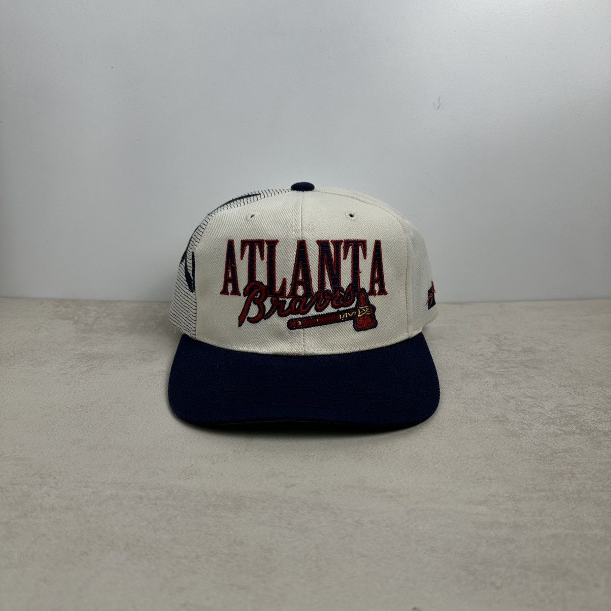 Vintage Vintage Atlanta Braves Laser Sports Special 90s Hat Size ONE SIZE - 1 Thumbnail