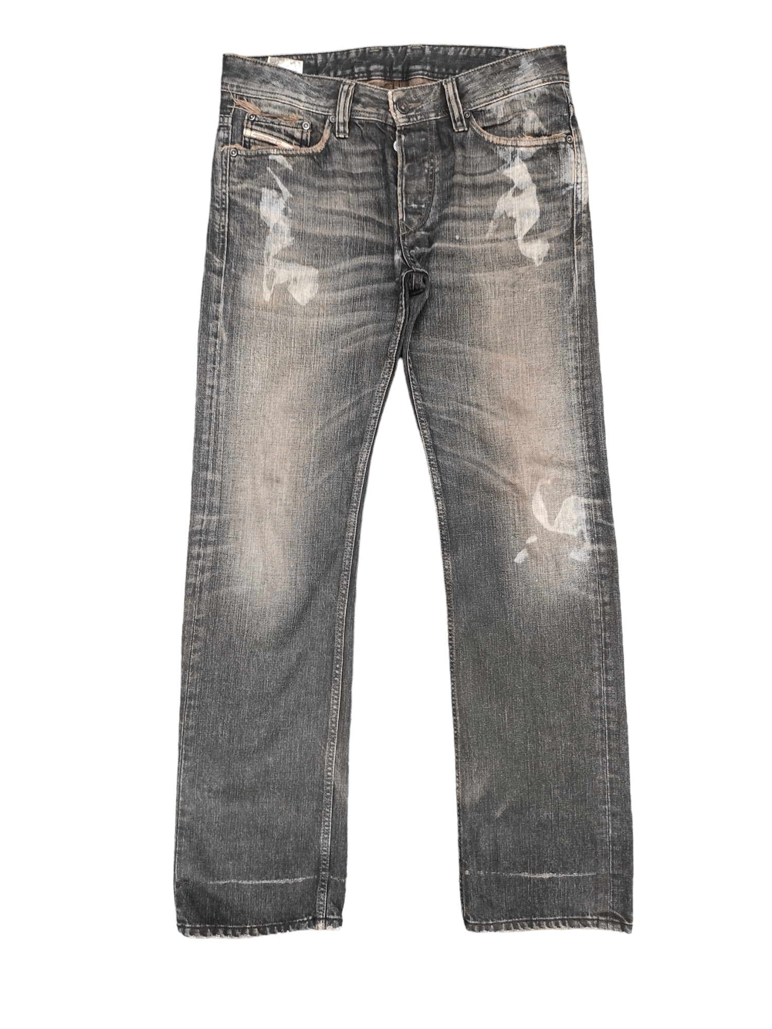image of Affliction x Diesel Acid Wash Black Denim Jeans Streetwear, Men's (Size 31)