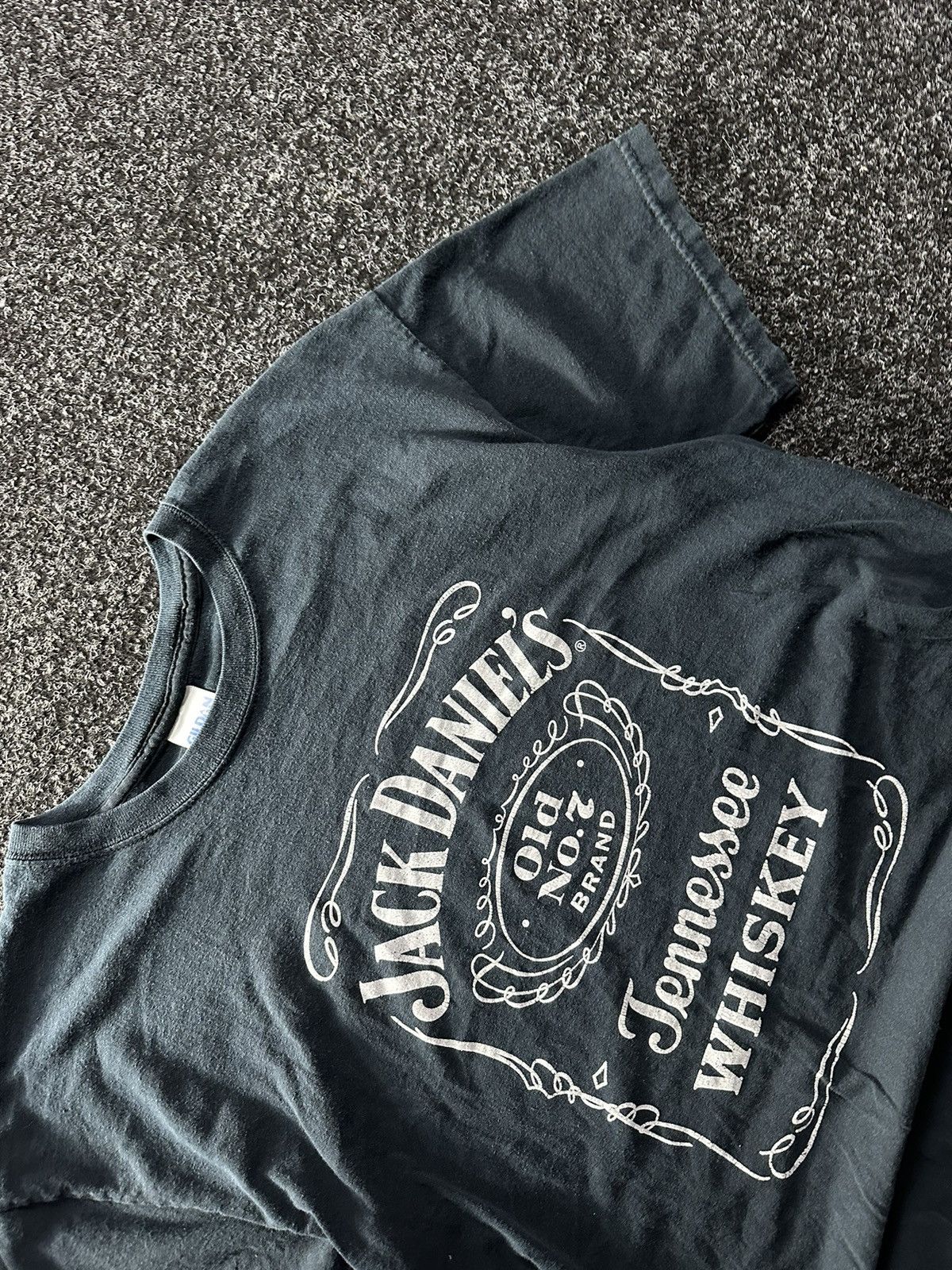 Vintage 🚨Vintage Jack Daniel’s Whiskey Old Graphic Tee Faded 90s Size US L / EU 52-54 / 3 - 3 Thumbnail