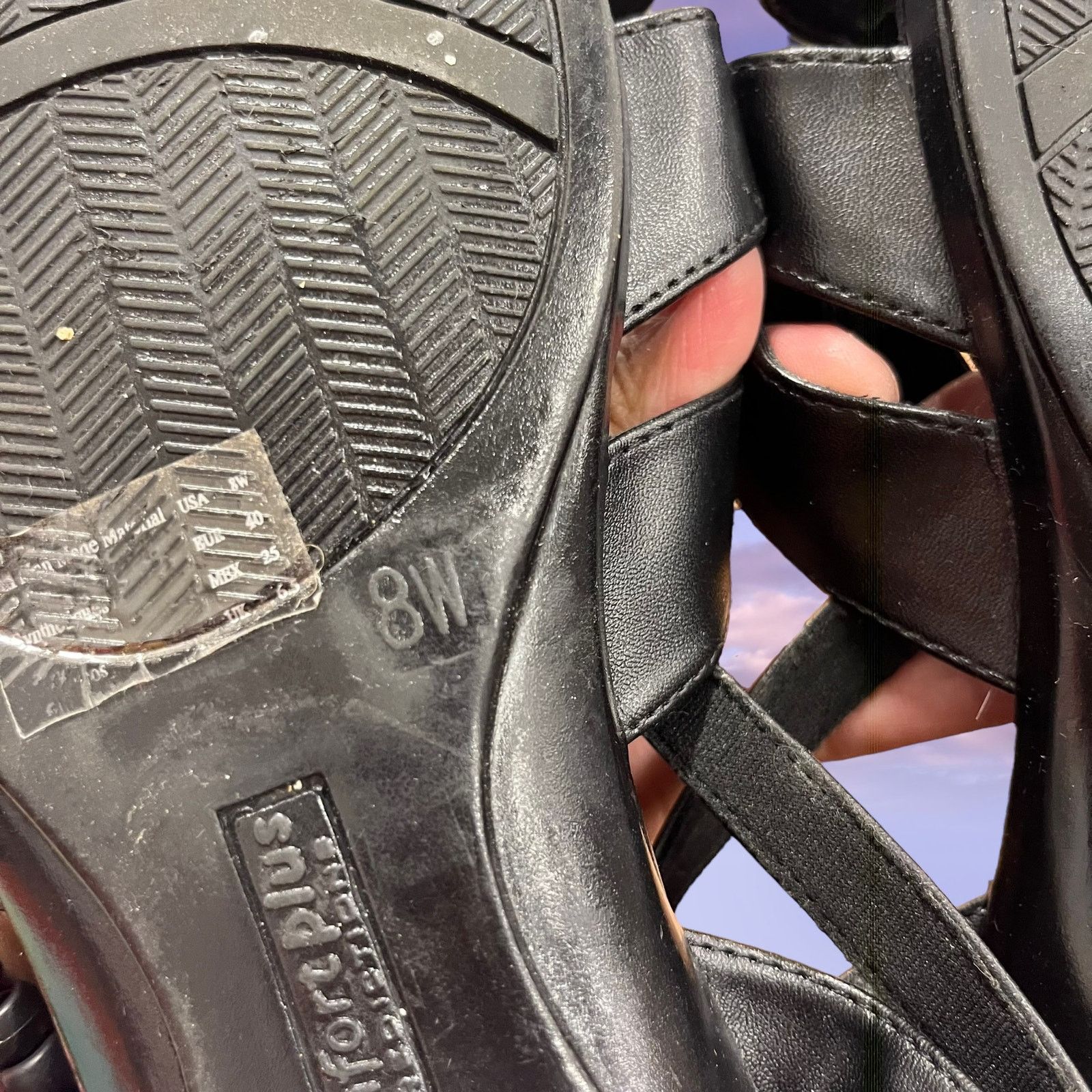 Other Size 38 Comfort Plus By Predictions 1” Heel strappy Sandal Size US 8 / IT 38 - 10 Thumbnail