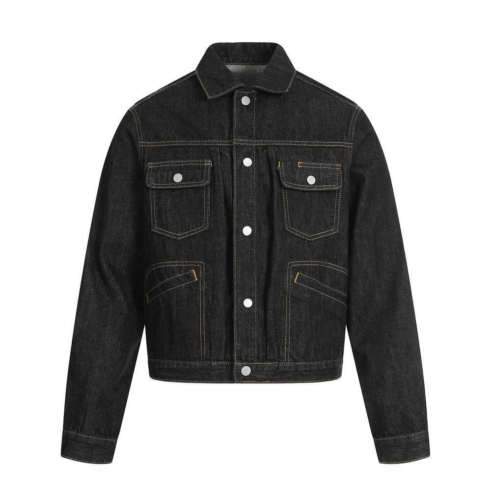 Vintage American punk men's loose workwear cropped denim jacket Size US M / EU 48-50 / 2 - 1 Thumbnail