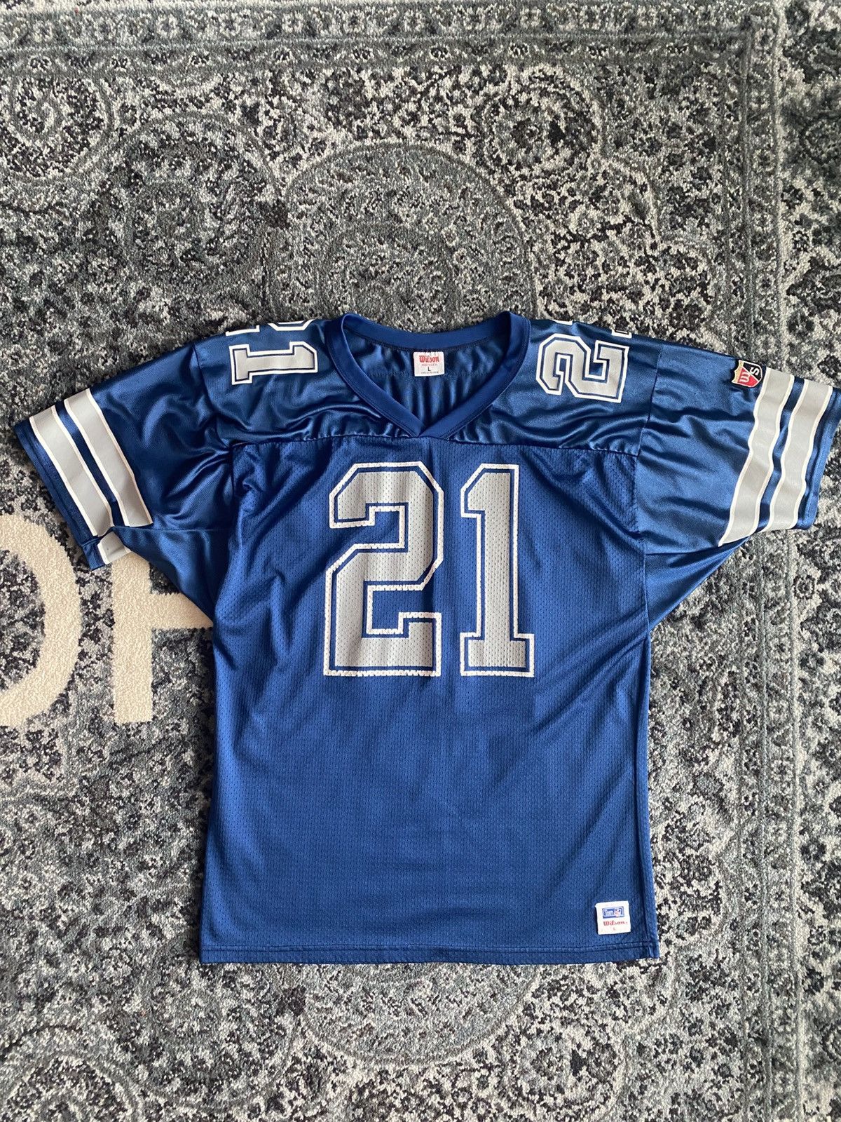 Vintage Wilson Dallas Cowboys #21 Deion Sanders Jersey