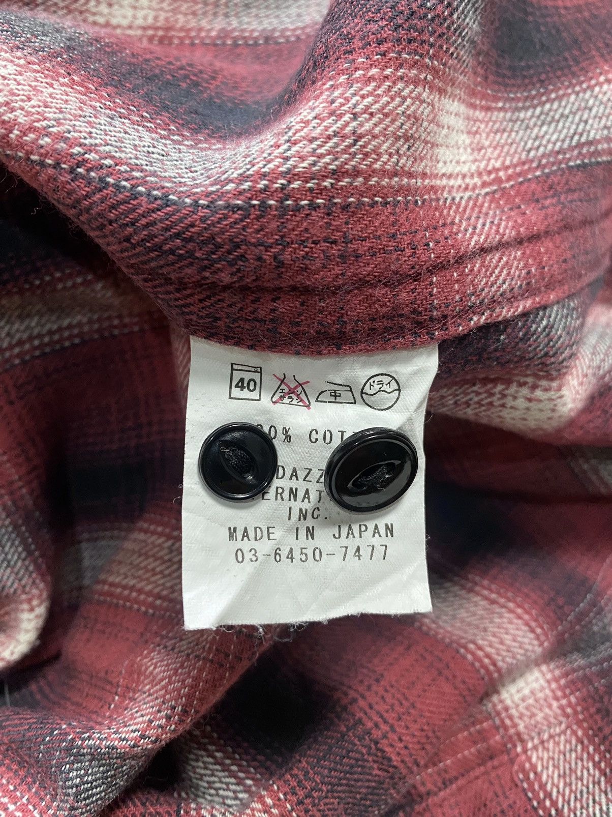 Dry Bones × Japanese Brand × Toyo Enterprises Dry Bones Plaid Flannel Shirt Size US L / EU 52-54 / 3 - 4 Thumbnail