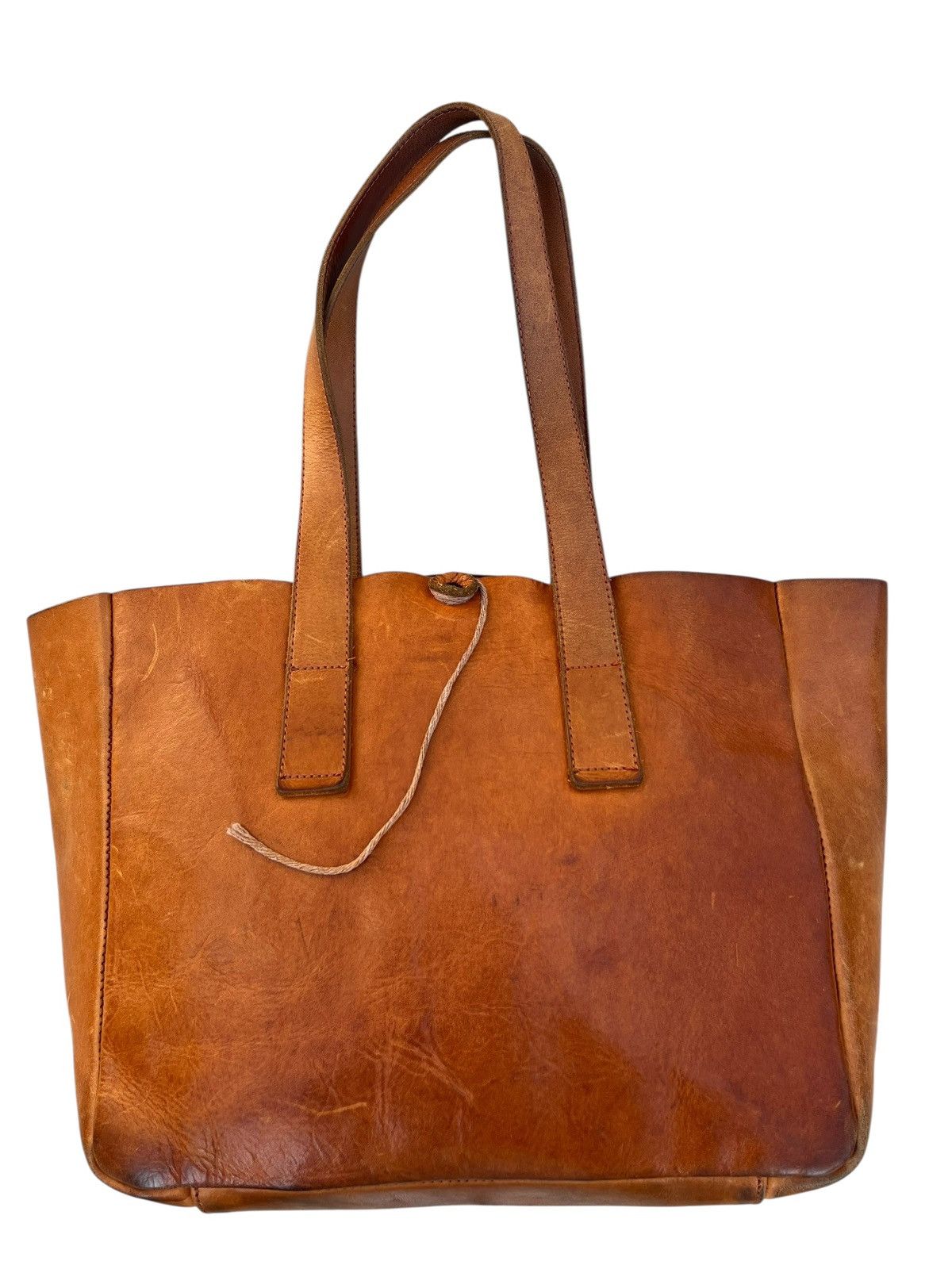 Leather Sot Japan Stains Patina Leather Toto Bag Size ONE SIZE - 1 Thumbnail