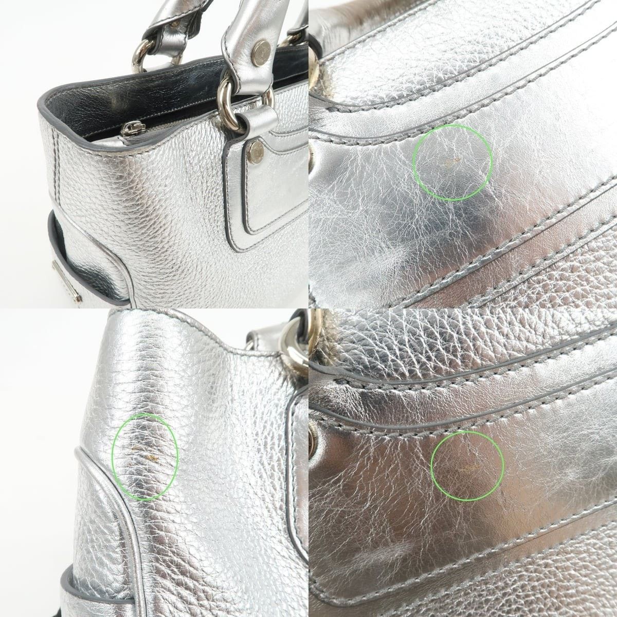 Celine Celine Boogie Leather Tote Silver Size ONE SIZE - 6 Thumbnail