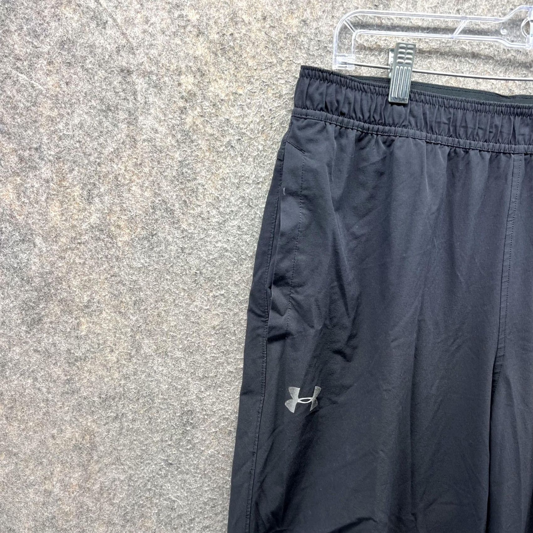 Under Armour Under Armour Pants Mens Large Black HeatGear Fitted Track Running Athletic Size US 33 - 6 Thumbnail