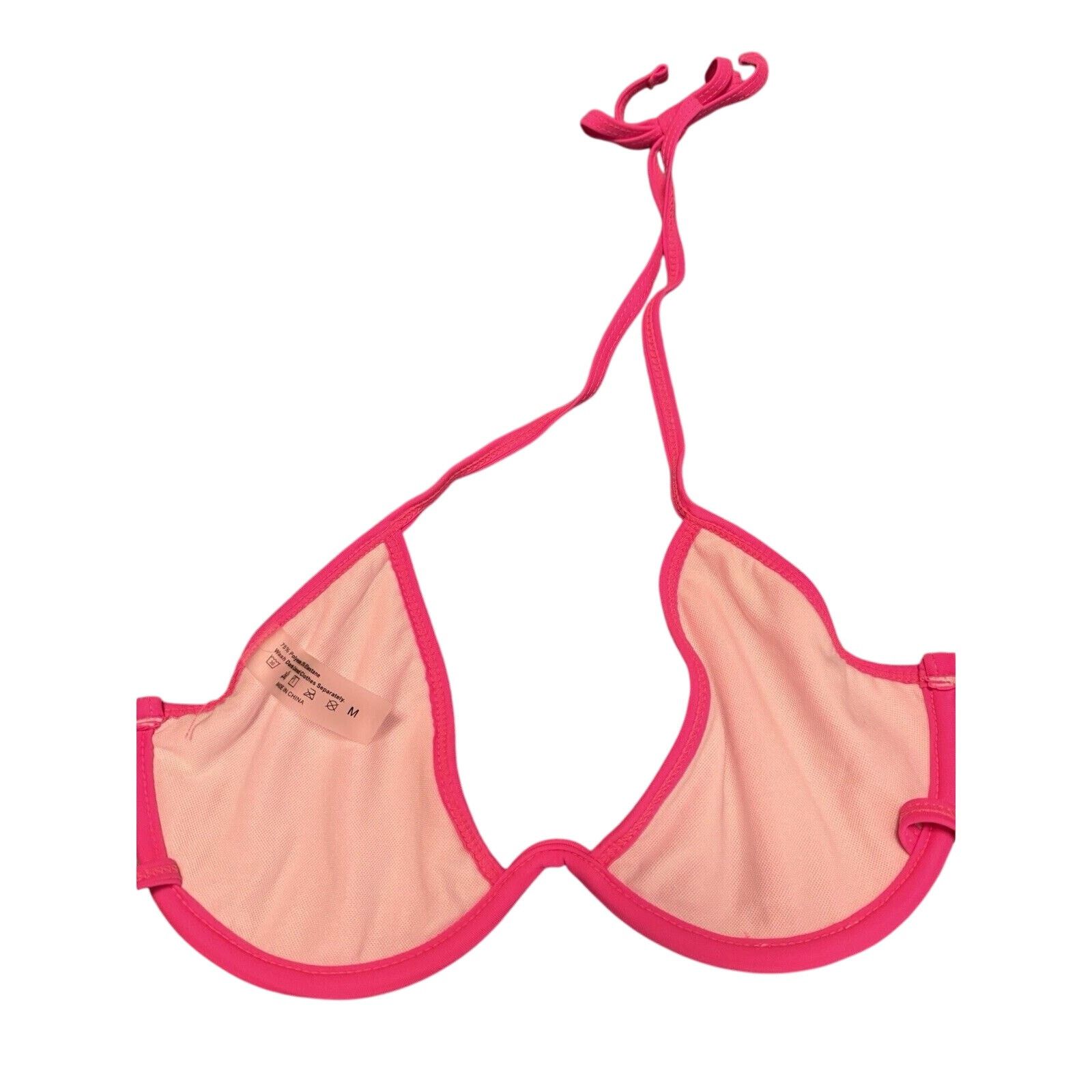 Shein SHEIN Waffle Knit Hot Pink Bikini Size Medium Size M / US 6-8 / IT 42-44 - 3 Thumbnail