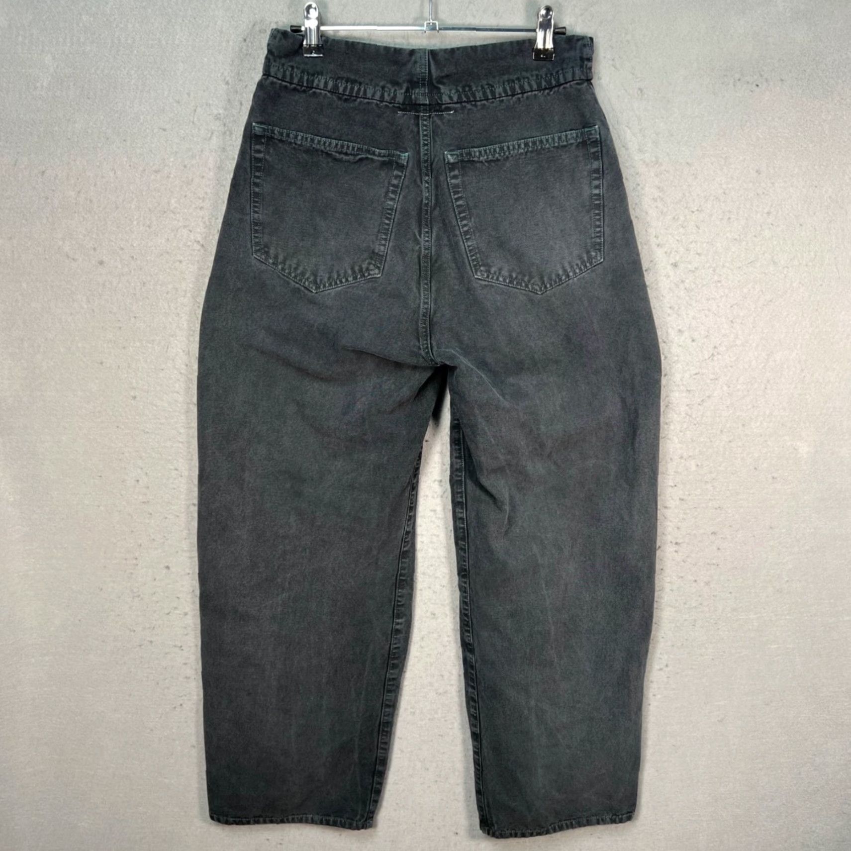 Vintage VINTAGE MM6 Maison Margiela Womens High-Waisted Denim Jeans Button-Fly Black Adult Womens 42 Size 27" / US 4 / IT 40 - 2 Thumbnail