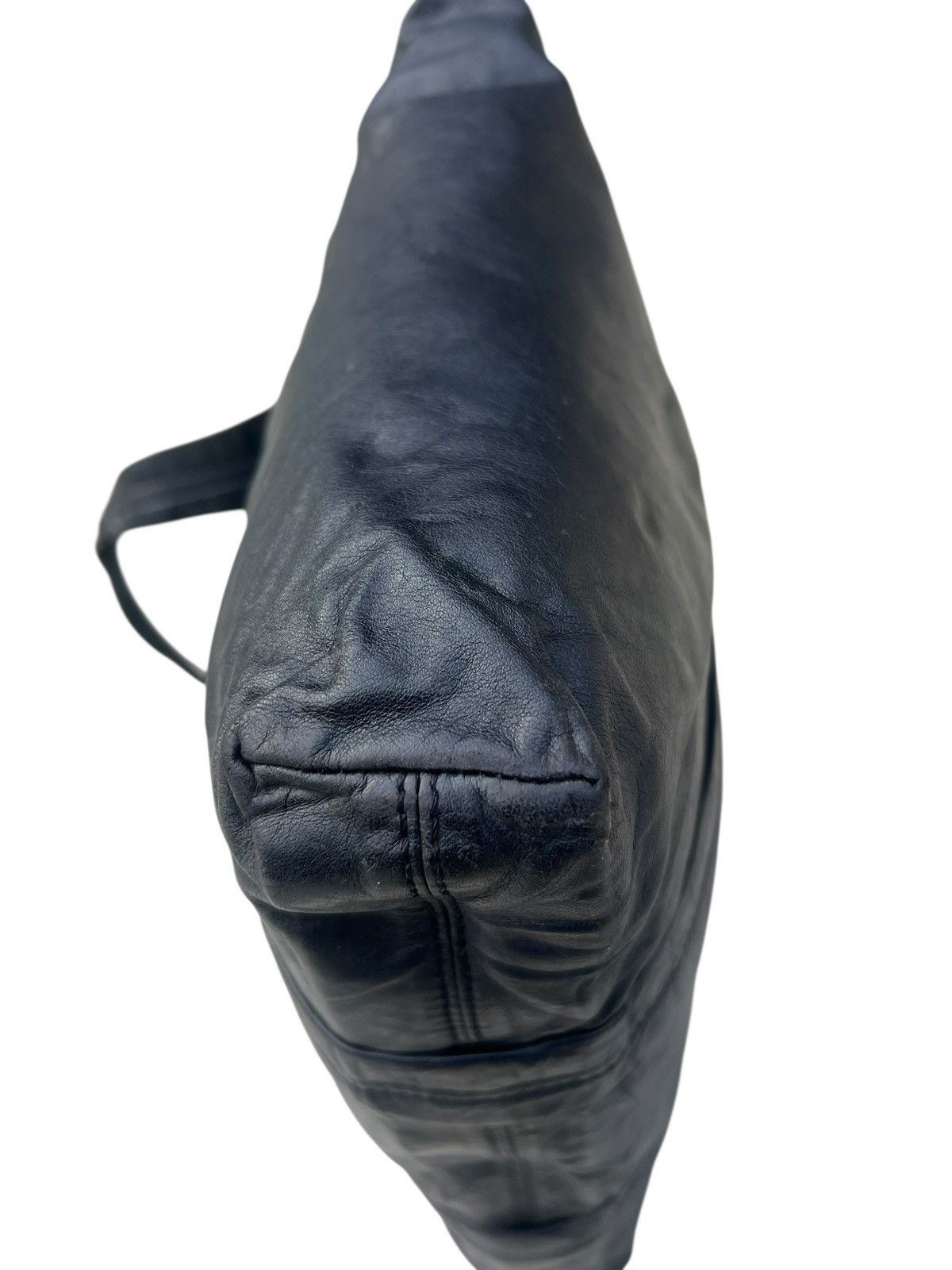 Leather Vintage 90s Martine Sitbon Distressed Patina Leather Bag Size ONE SIZE - 11 Thumbnail