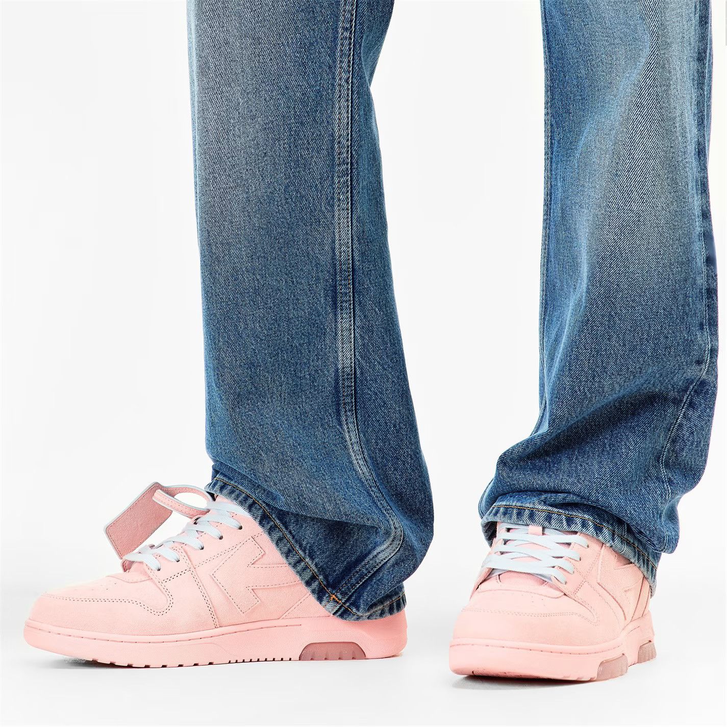 Off-White o1g2r1mq0226 Outofoffice Low-Top Trainers in Soft Pink Size US 9 / EU 42 - 4 Thumbnail