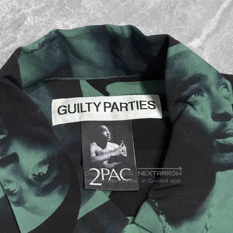 Wacko Maria Wacko Maria 2PAC Guilty Party Black and Green Portrait Bul Size US XL / EU 56 / 4 - 4 Thumbnail