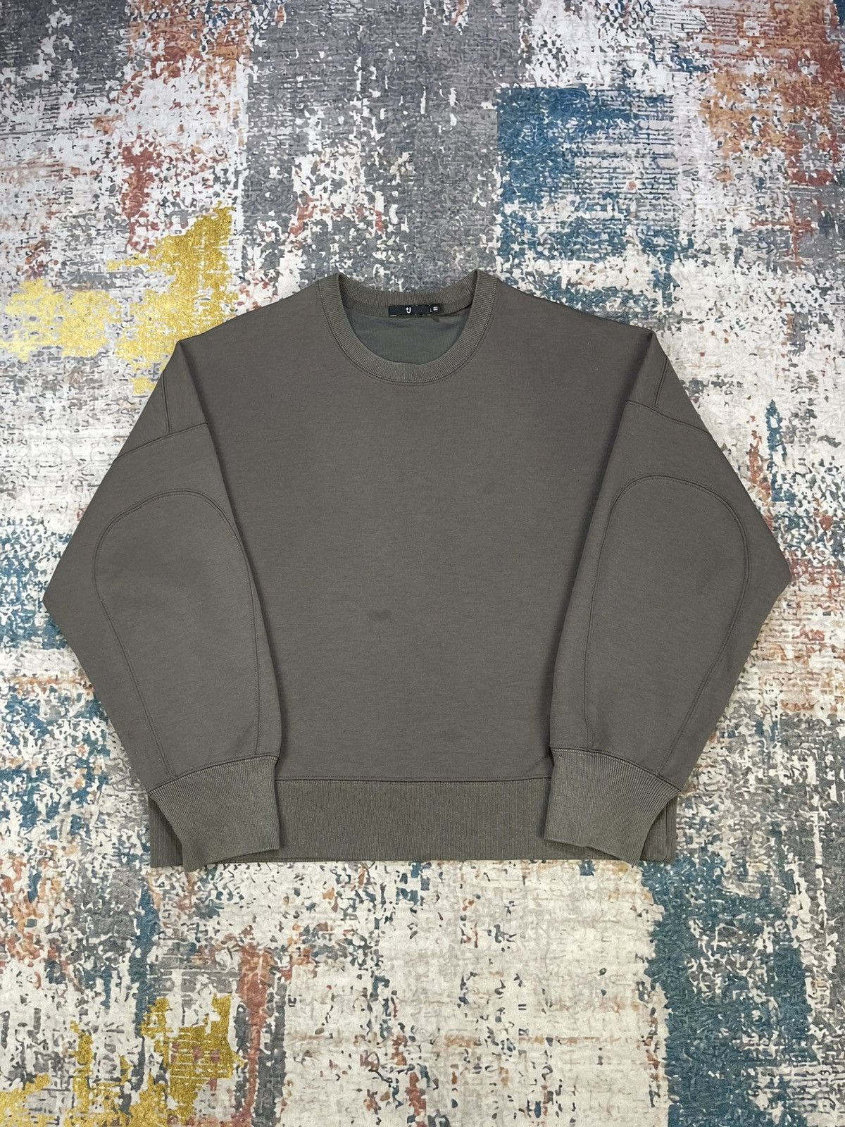 Jil Sander × Uniqlo Uniqlo +J Dry Cropped Drop Shoulder Sweatshirt Size L / US 10 / IT 46 - 3 Thumbnail