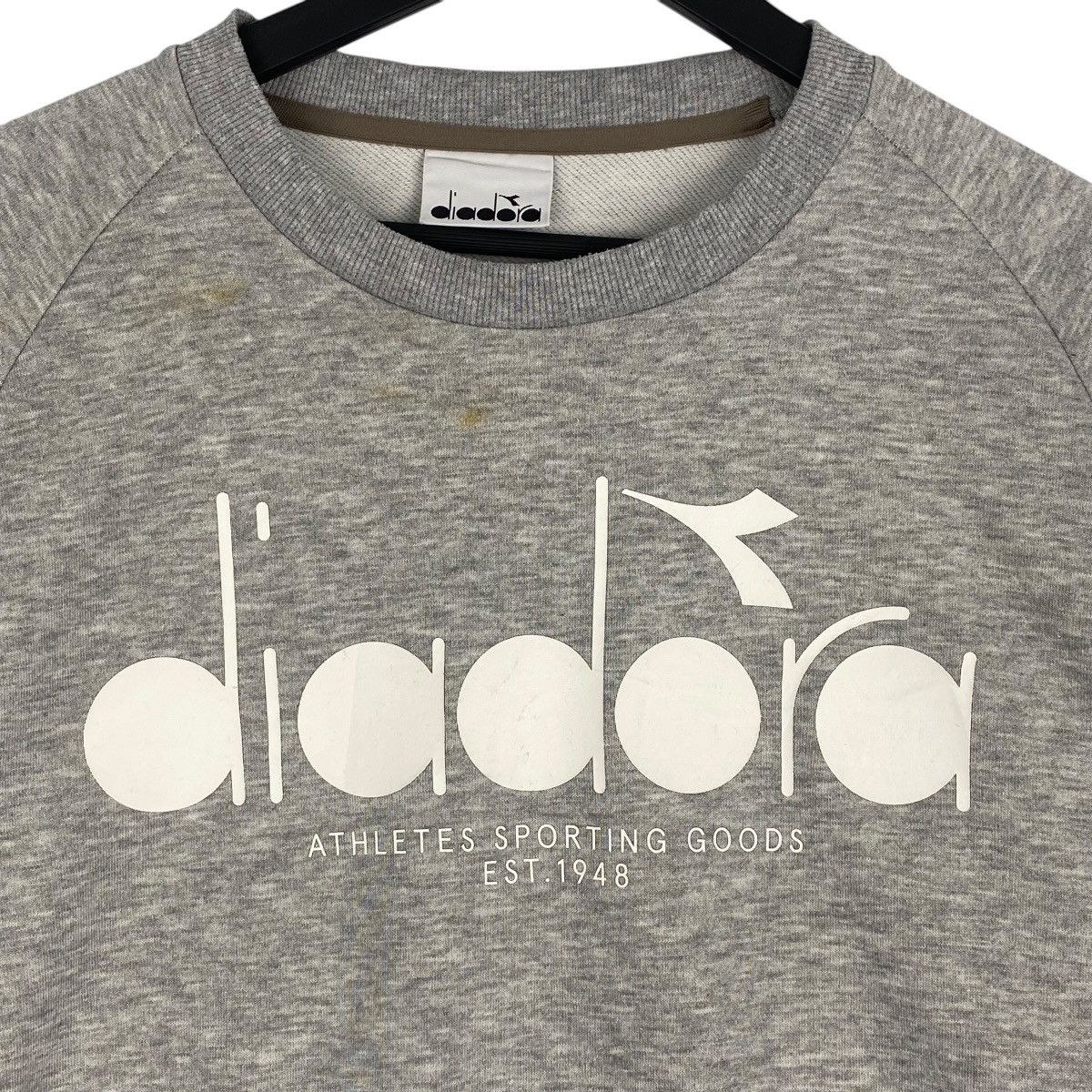 Diadora × Vintage Vintage Diadora Crewneck Sweatshirt Gray Size US L / EU 52-54 / 3 - 6 Thumbnail