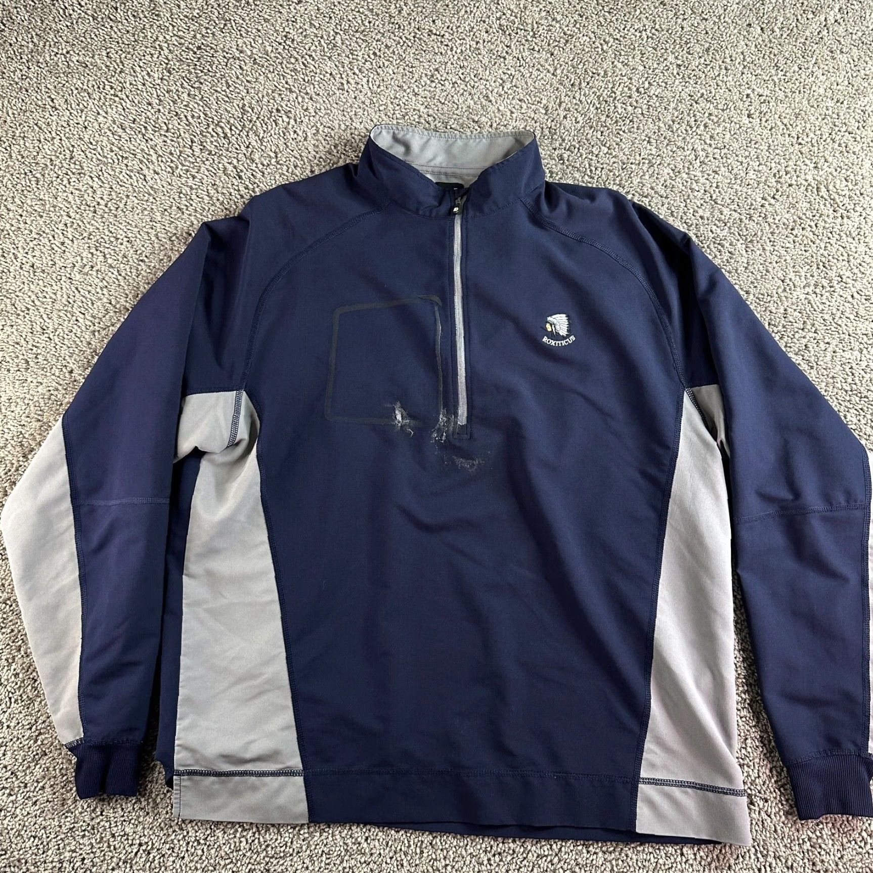 Footjoy FootJoy Jacket Mens L Blue Gray Lightweight 1/2 Zip Pullover Logo Windbreaker Casual Size US L / EU 52-54 / 3 - 2 Thumbnail
