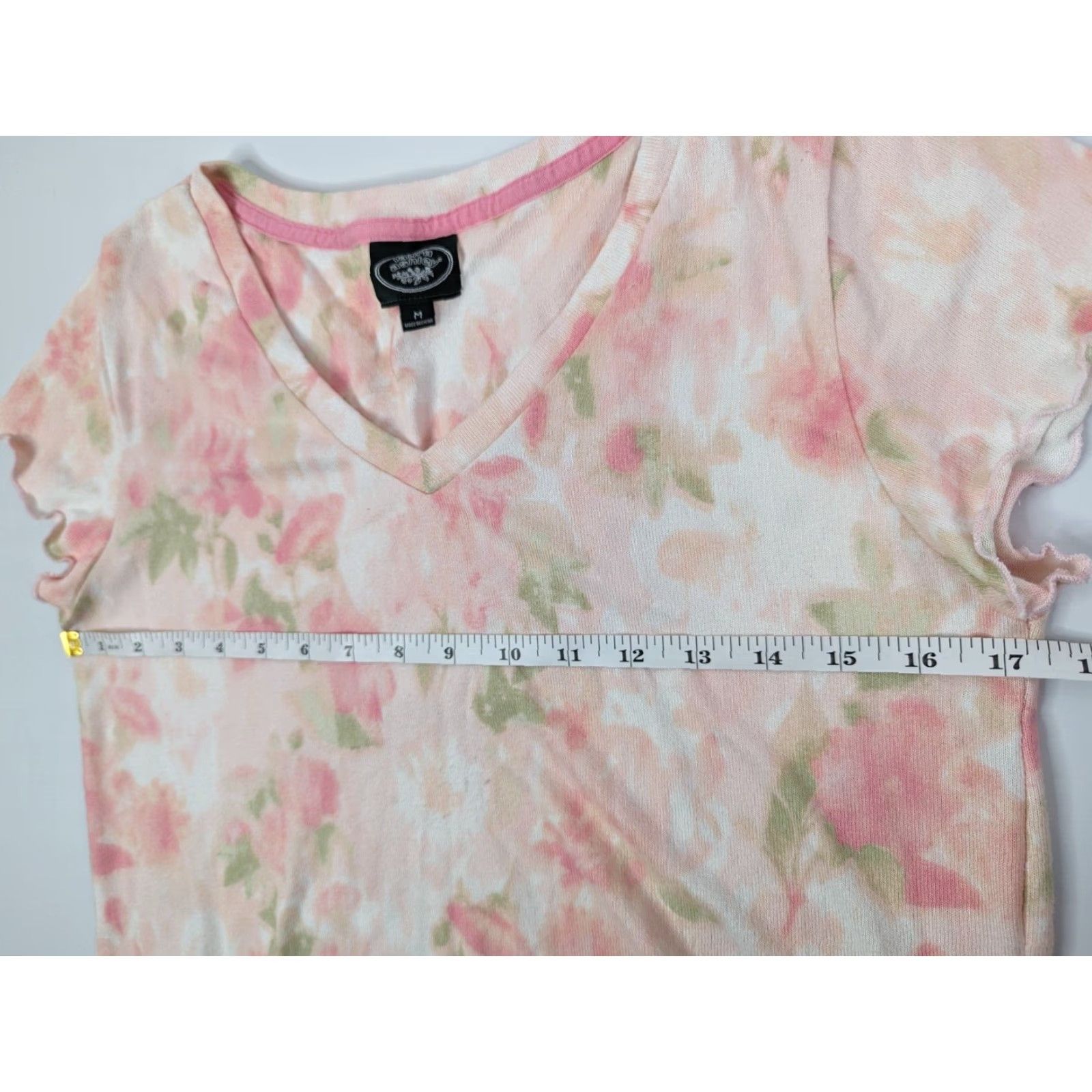 Laura Ashley Laura Ashley Pajamas Shirt Sleepshirt Women's Medium Pink Floral V-Neck Short Sleeve Pullover Polyester/Cotton Dream Shirt Womens Size ONE SIZE - 6 Thumbnail
