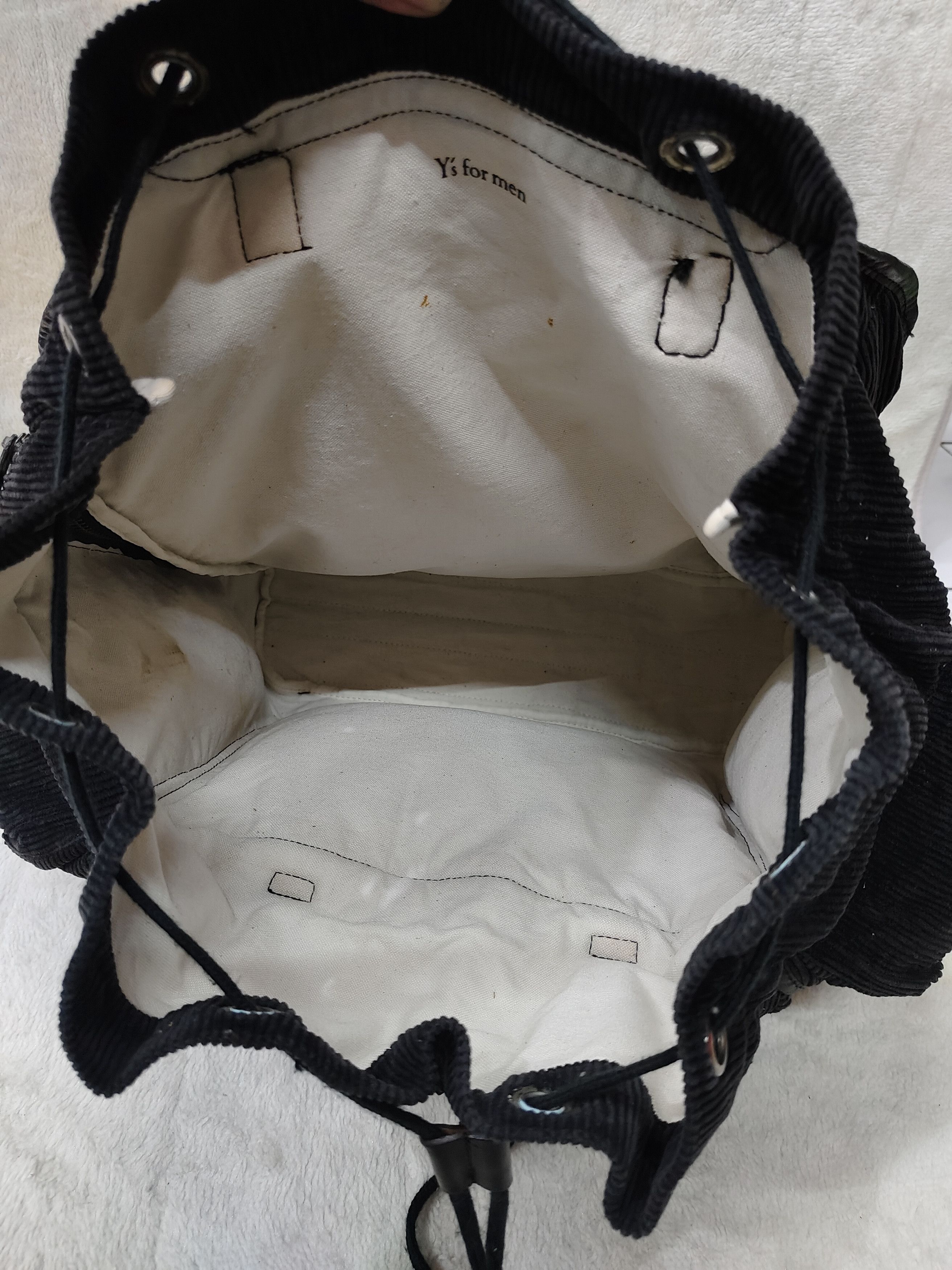 Yohji Yamamoto RARE 🇯🇵 Y's For Men 🇯🇵 Corduroy Multi Pocket Backpack Size ONE SIZE - 12 Thumbnail