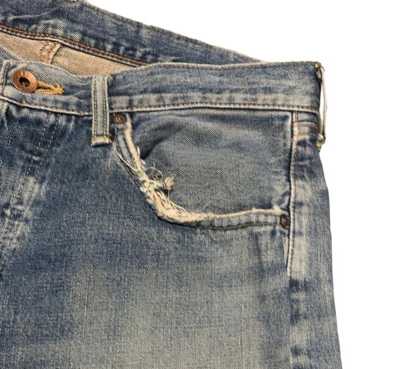 Edwin Vintage Edwin 505 Selvedge Straight Leg Jeans Distressed Size US 32 / EU 48 - 7 Thumbnail