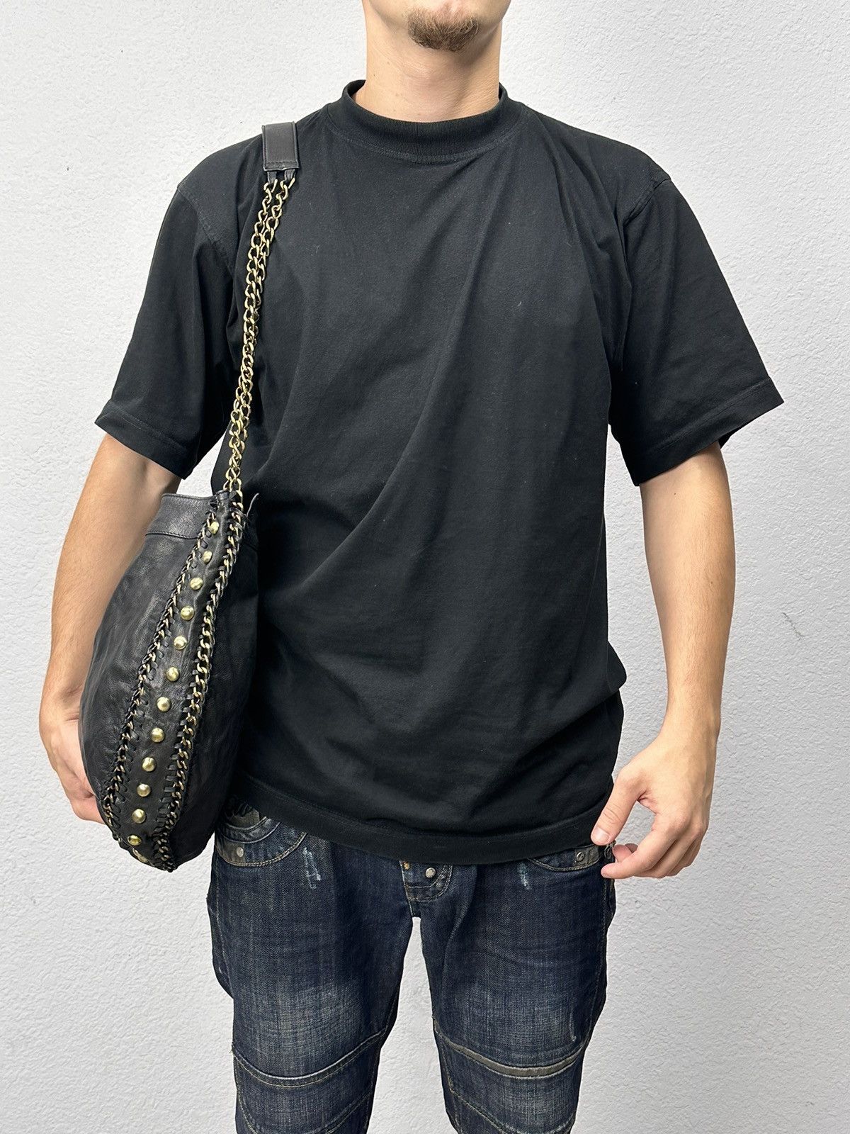 A.S.98 Vintage Leather Bag AS 98 style Metal Sling Bag Gothic GOA Size ONE SIZE - 1 Thumbnail