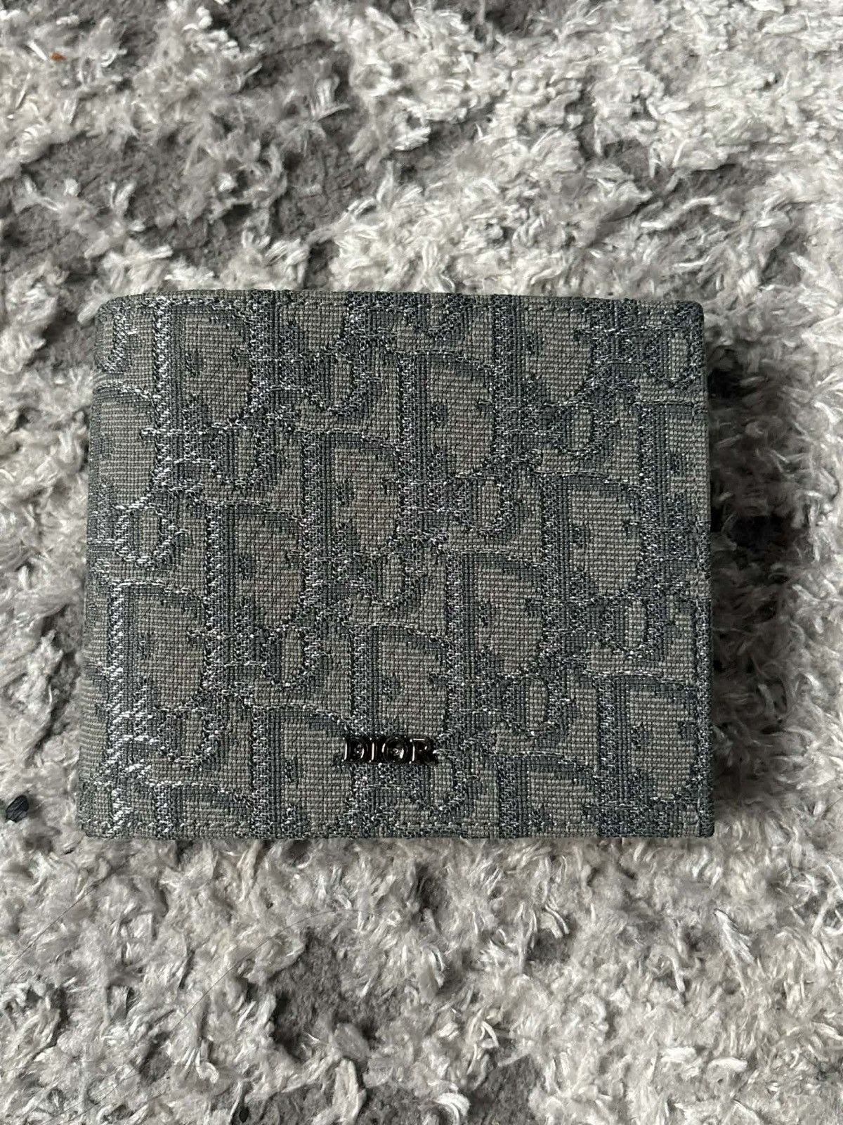 Dior Dior silver monogram wallet with coin pocket Size ONE SIZE - 2 Thumbnail
