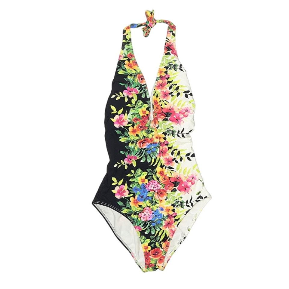 Johnny Was New Johnny Was Spring Halter One Piece Floral Swim Suit Smal Size ONE SIZE - 2 Thumbnail