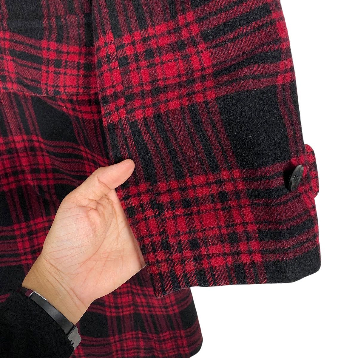 Japanese Brand × PPFM PPFM Checked Long Coat Jacket Size US M / EU 48-50 / 2 - 14 Thumbnail