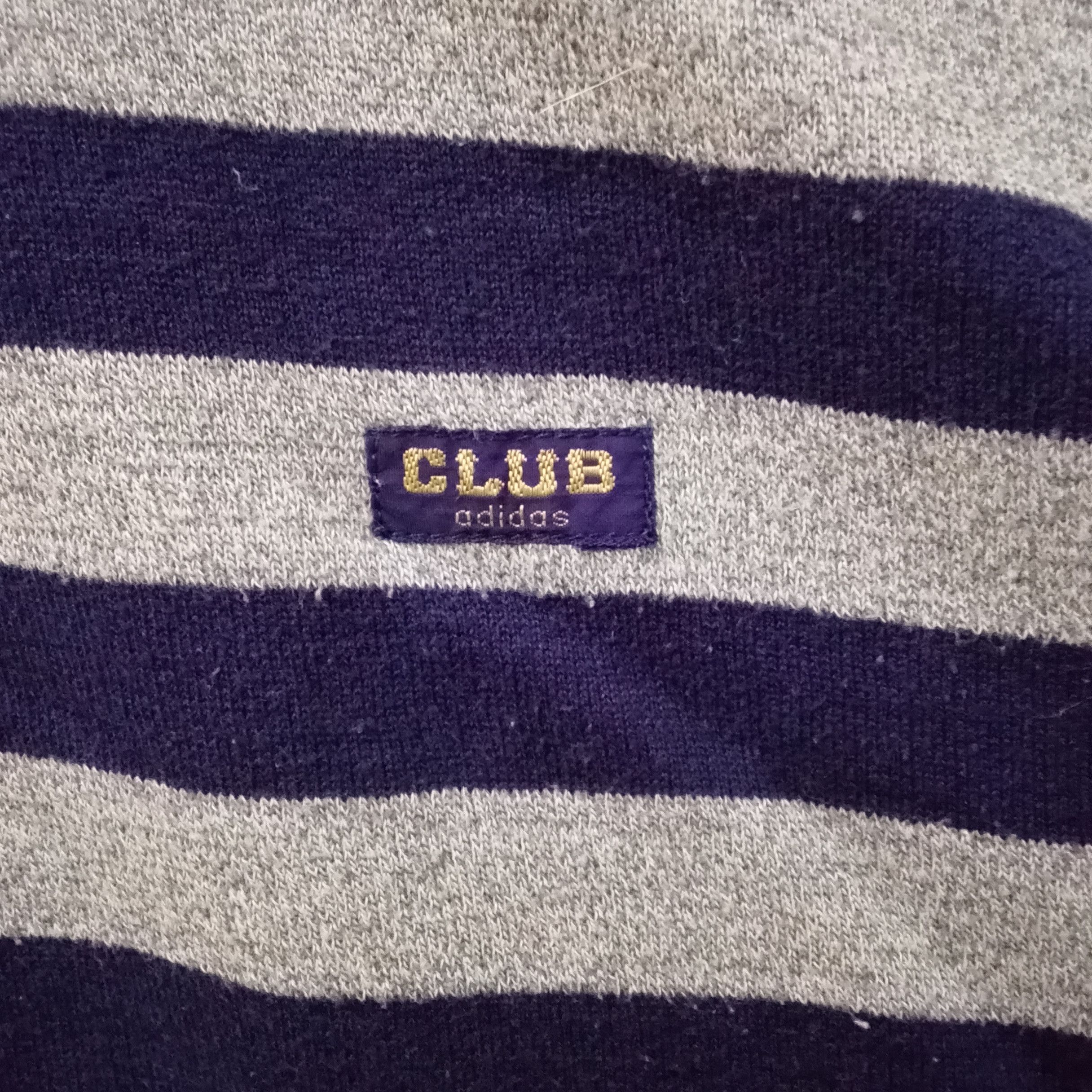 Adidas Vintage 90s Adidas Club Stripes Sweatshirt Size US L / EU 52-54 / 3 - 4 Thumbnail