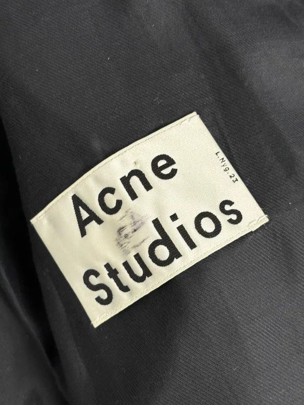 Acne Studios Acne Studios Black Leather Green Contrast Edges Shirt Jacket Size US M / EU 48-50 / 2 - 9 Thumbnail