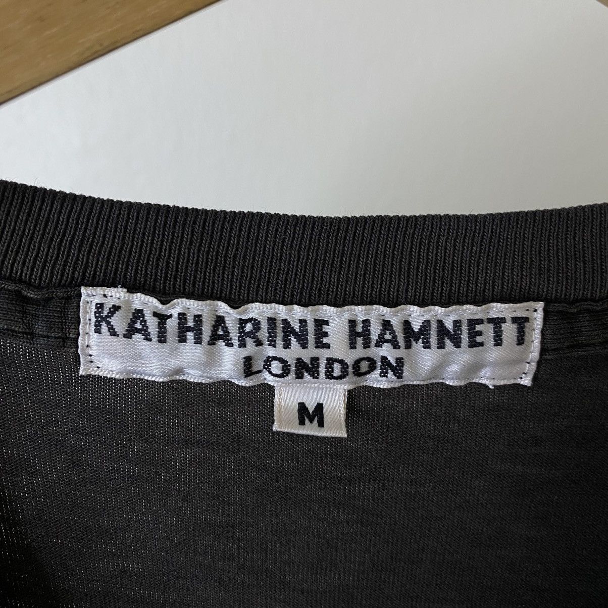 Katharine Hamnett London Spell Out Graphic Black Tee Size US M / EU 48-50 / 2 - 6 Thumbnail