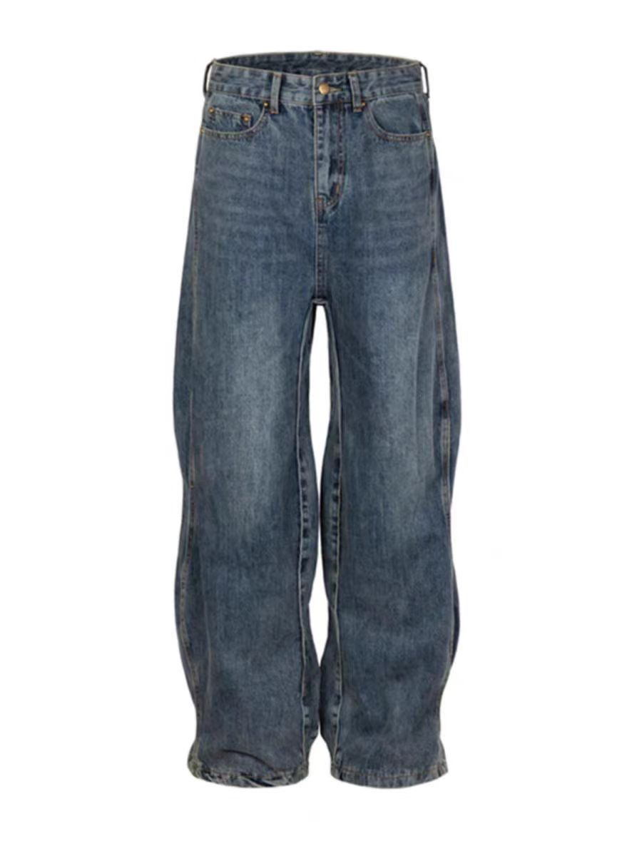 Japanese Brand × Jean High Street Twisted Wavy Retro Baggy Jeans Size US 34 / EU 50 - 5 Thumbnail