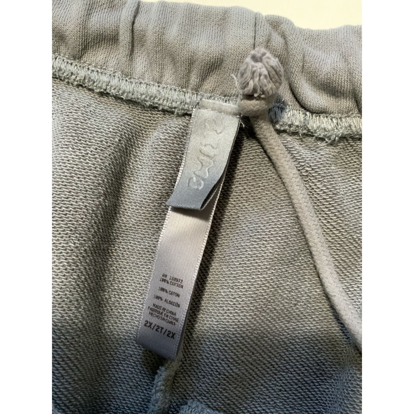 SKIMS Skims Sweat Shorts Mens 2XL Gray Terry Fleece Pigment Dyed Lounge Relaxed 5” Inseam Size US 39 - 5 Thumbnail