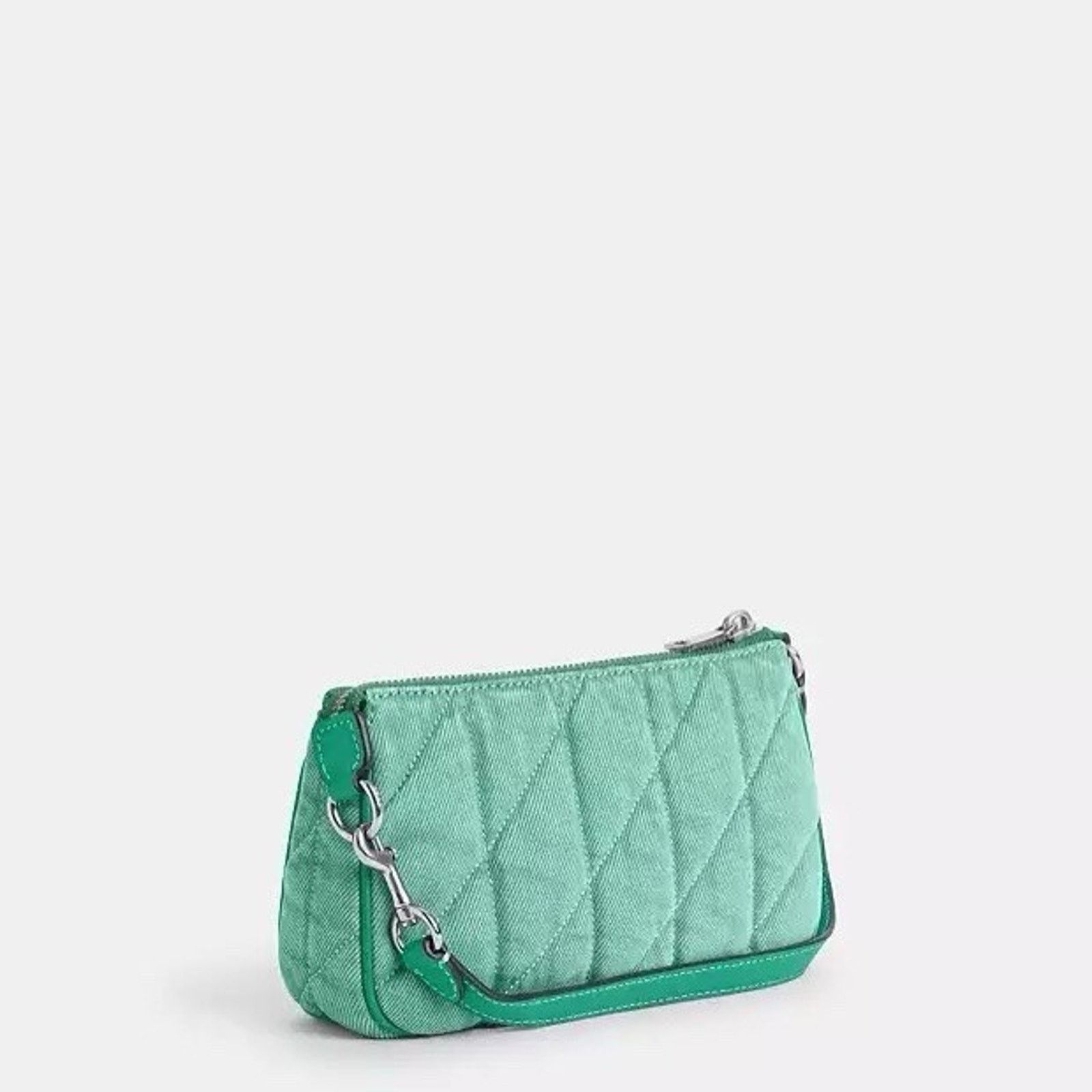 Coach NWT Coach Nolita 19 CBK58 Denim and smooth leather Ivy/Green Size ONE SIZE - 6 Thumbnail