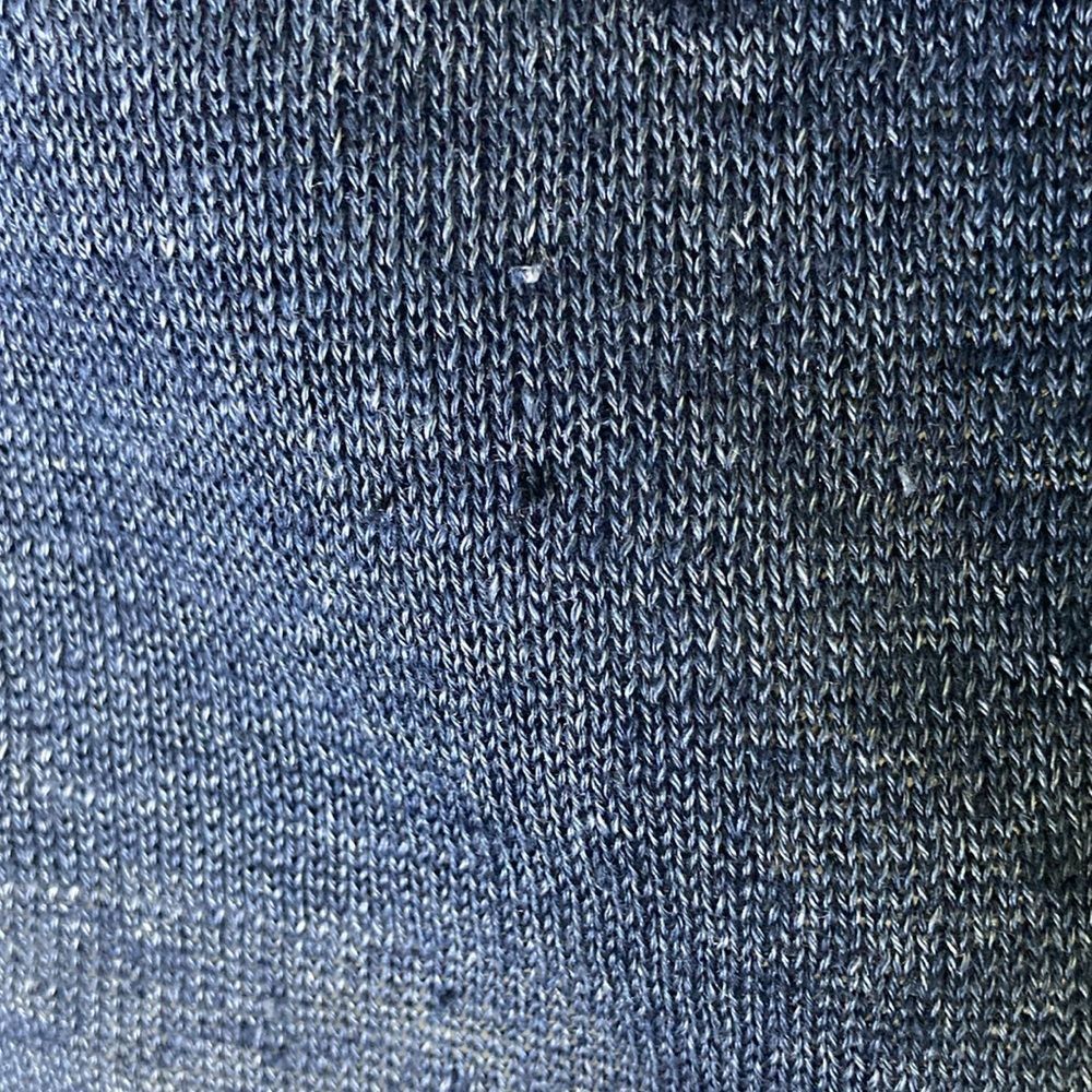 Wolford Belford Womens Size M Blue Knit Linen Pullover V-Neck Sweate Size M / US 6-8 / IT 42-44 - 8 Thumbnail