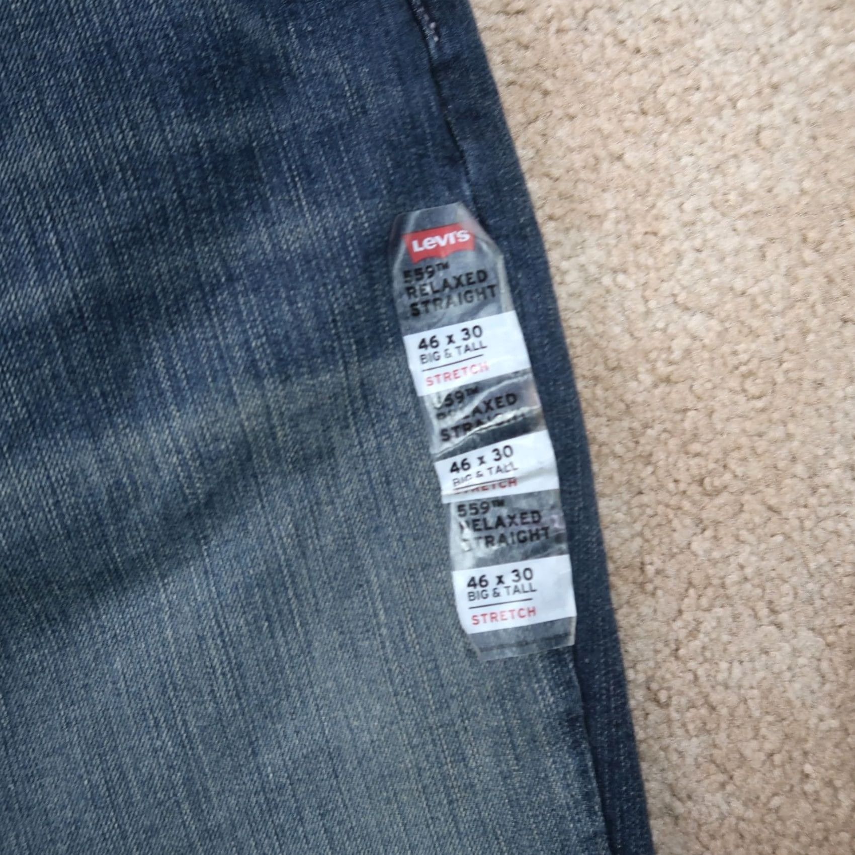 Levi's Levi's 559 Jeans Men Relaxed Straight 46x30 Blue Denim Pants Vintage No Emerald Replacement? Size US 30 / EU 46 - 3 Thumbnail
