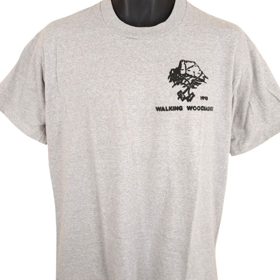 Vintage VINTAGE Boy Scouts T Shirt Mens Size Large Gray 90s Walking Wood Badge USA Screen Stars Crew Neck Short Sleeve Cotton Blend Single Stitch Size US L / EU 52-54 / 3 - 2 Thumbnail