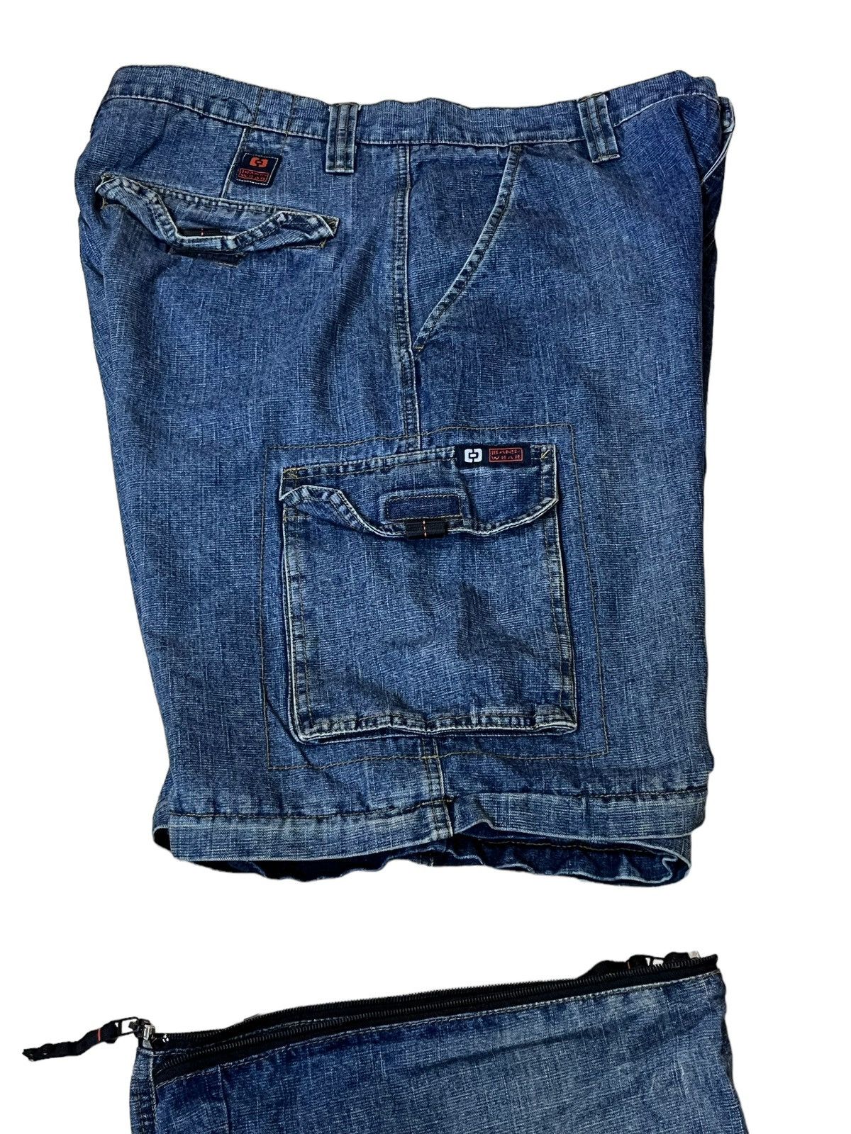 JNCO VINTAGE OTB ONE TOUGH BRAND 2 in 1 BAGGY JEANS INSPIRED JNCO Size US 34 / EU 50 - 5 Thumbnail