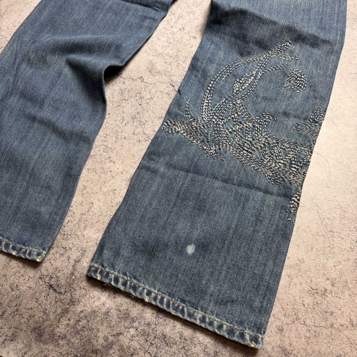 Vintage NEW Take Two Vintage Rare Dragon Jeans Style Ed Hardy Size US 30 / EU 46 - 12 Thumbnail