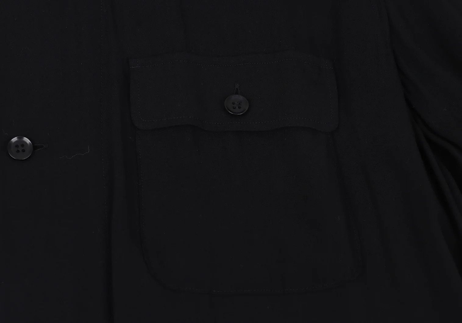 Yohji Yamamoto Yohji Yamamoto Rayon Pocket Design Long Shirt Size US XL / EU 56 / 4 - 6 Thumbnail