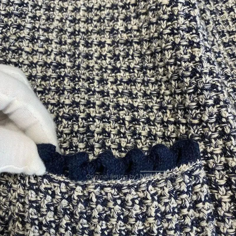 Chanel Chanel Gray Cotton Blend Sweater for Women . Size L / US 10 / IT 46 - 6 Thumbnail