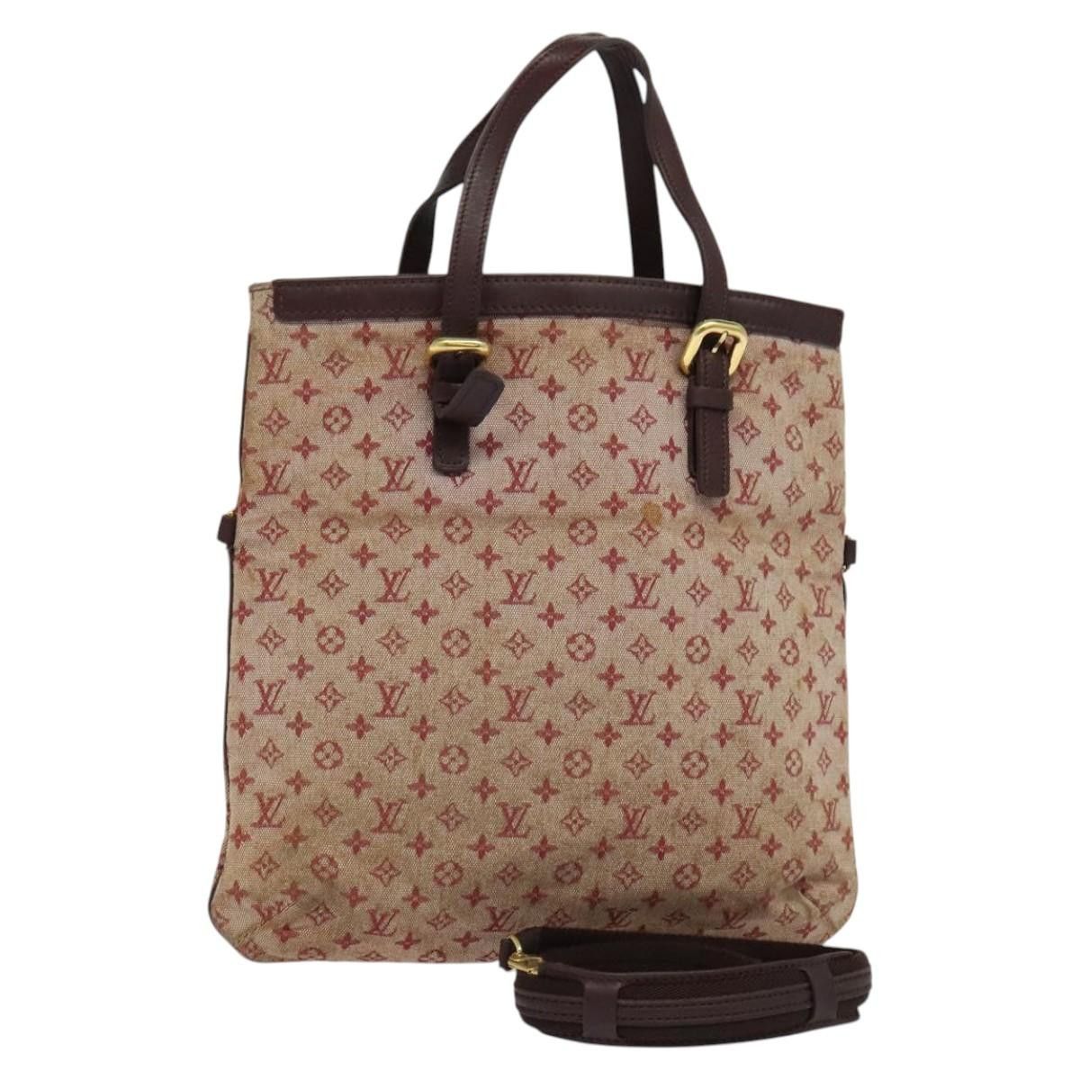 Louis Vuitton Monogram Mini Franoise Bag 2Way Red Cherry M92210 Lv Auth Bs24722 in Red/Cherry, Women's