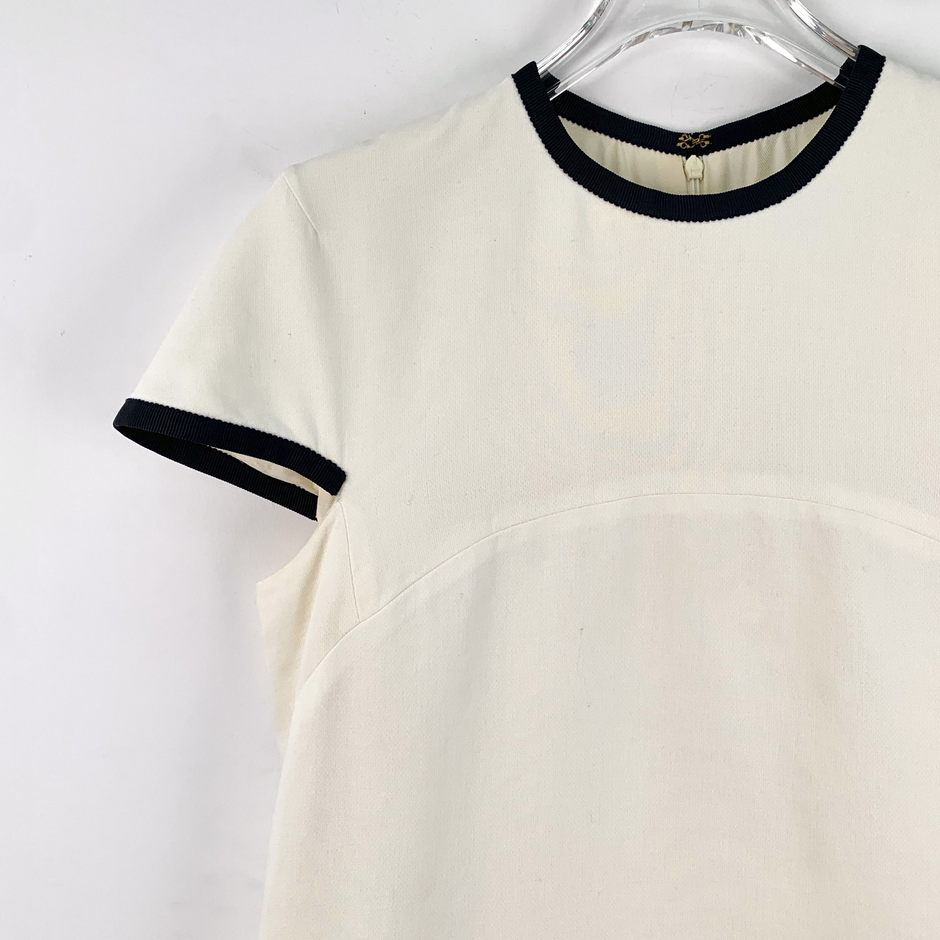 Thom Browne Thom Browne Tee – Off-White Cotton Crewneck (Size 42) Size M / US 6-8 / IT 42-44 - 7 Thumbnail