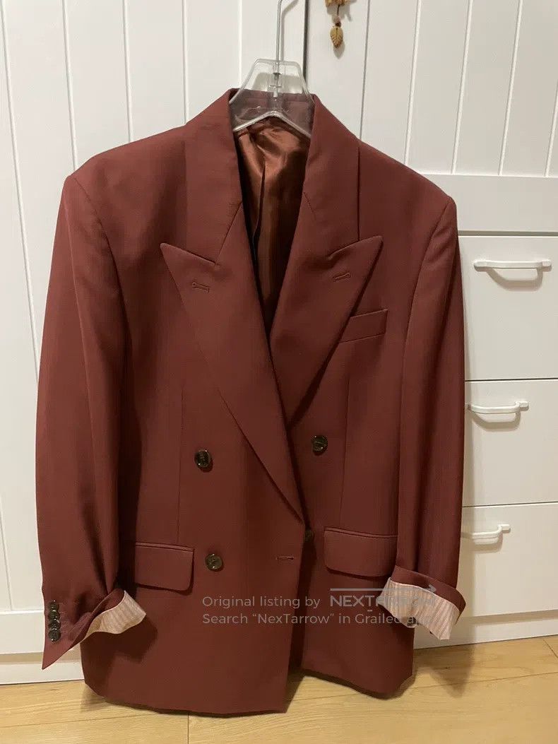 Acne Studios Acne Studios Caramel Red Brown Blazer, oversize fit Size 4XL / US 24-26 - 1 Thumbnail