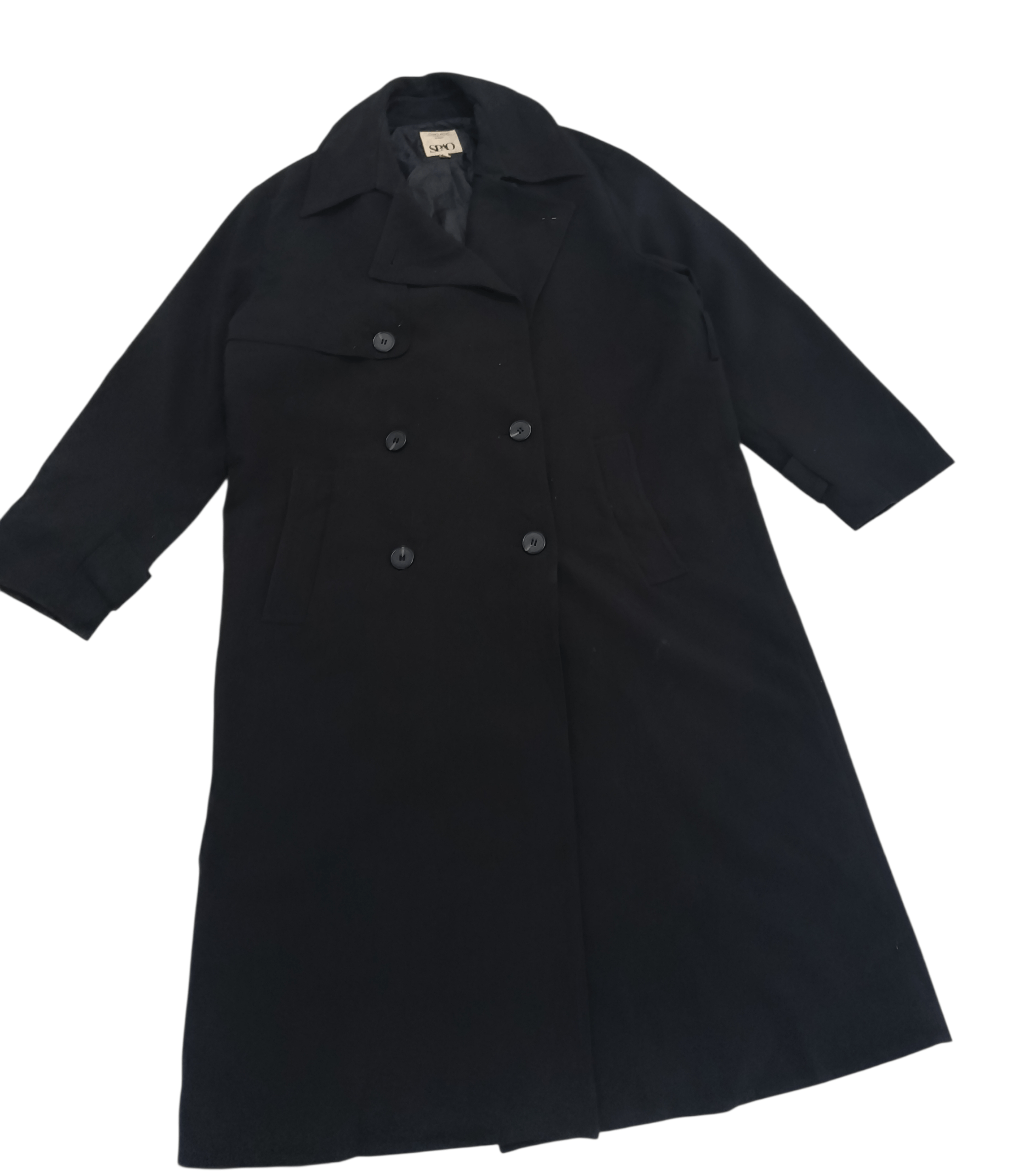 Other SPAO Women's Black Korean Trench Coat / Spy Coat Size M / US 6-8 / IT 42-44 - 2 Thumbnail