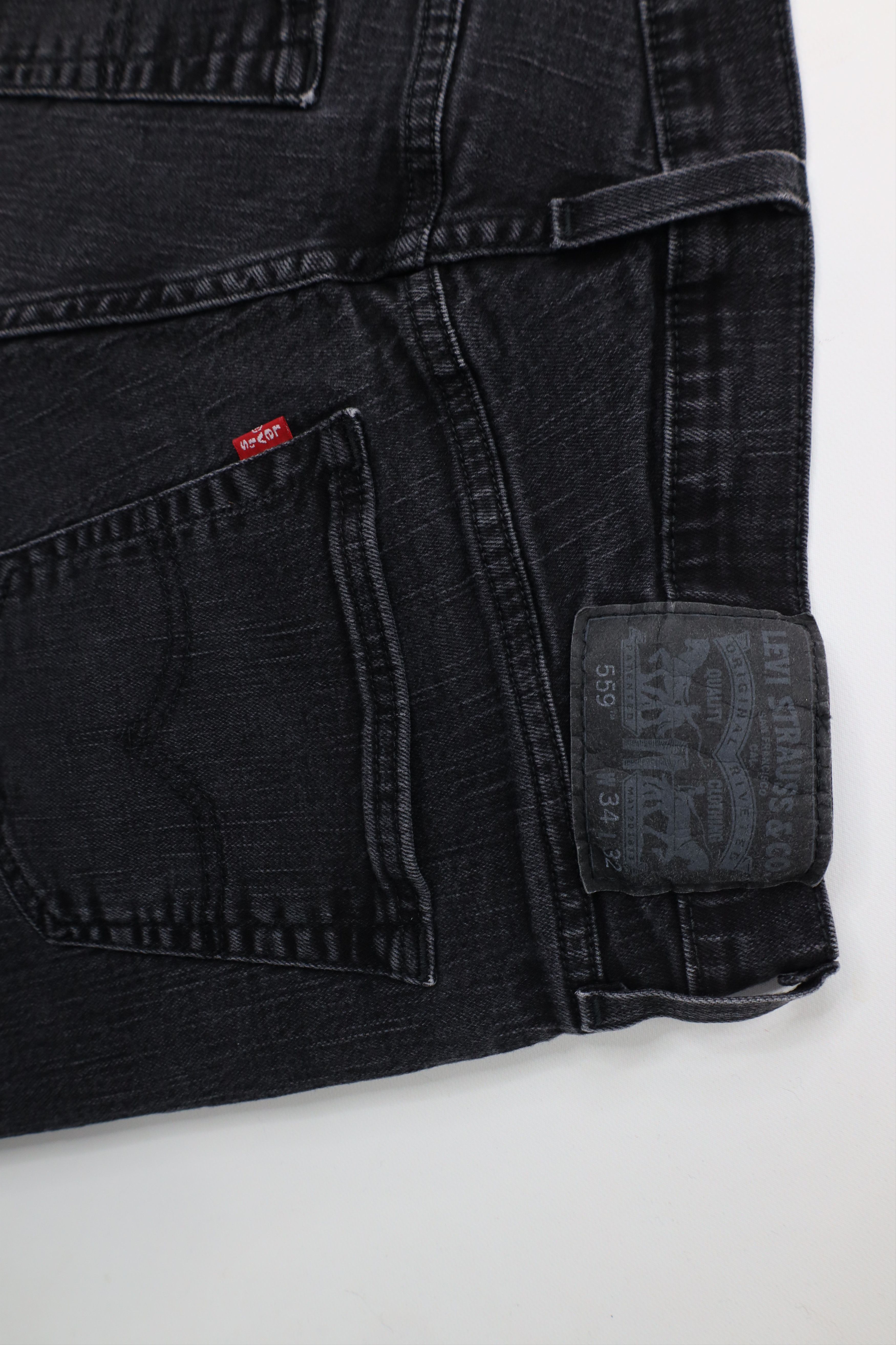 Levi's × Vintage Vintage Y2K Levis 569 Stretch Loose Straight Wide Leg Jeans Size US 34 / EU 50 - 12 Thumbnail