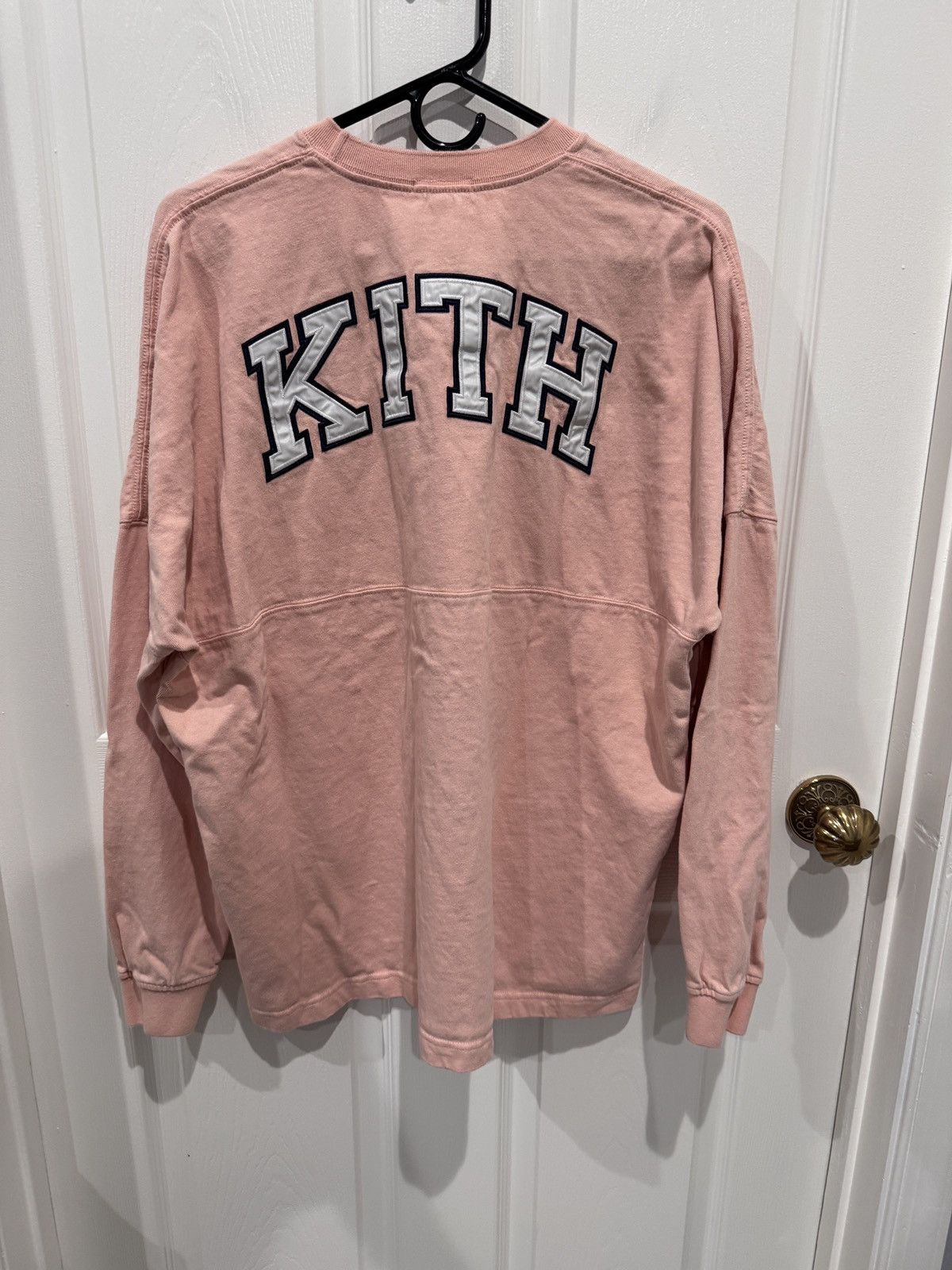 Kith Kith Track Paneled Pink LS Shirt Tee Size L (fits L-XL) Size US L / EU 52-54 / 3 - 7 Thumbnail