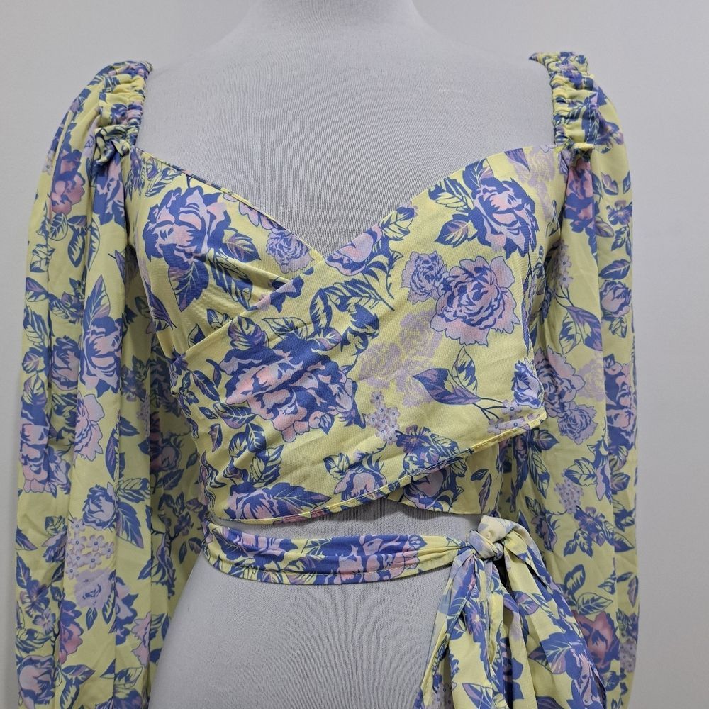 Other Yvonne & Love Floral Criss-Cross Bodies Adjustable Ties Wrap Size XL / US 12-14 / IT 48-50 - 15 Thumbnail