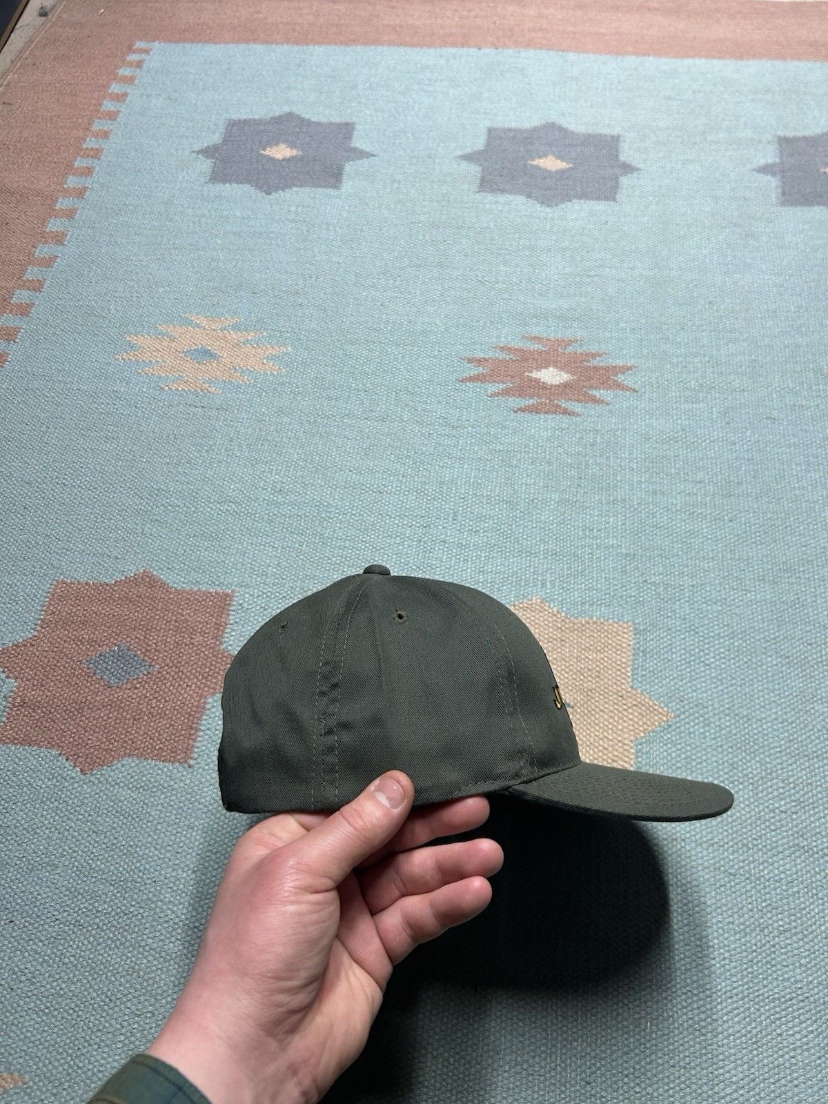Vintage Vtg SnapBack hat just fish bass animal nature embroidered Size ONE SIZE - 8 Thumbnail