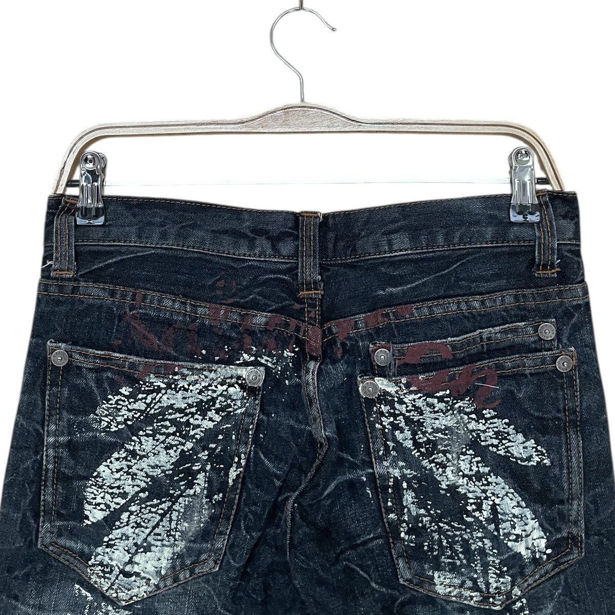 Japanese Brand × Le Grande Bleu (L.G.B.) Vintage Japanese Brand Nylaus Double Waist Jeans 2000s Size US 29 - 8 Thumbnail