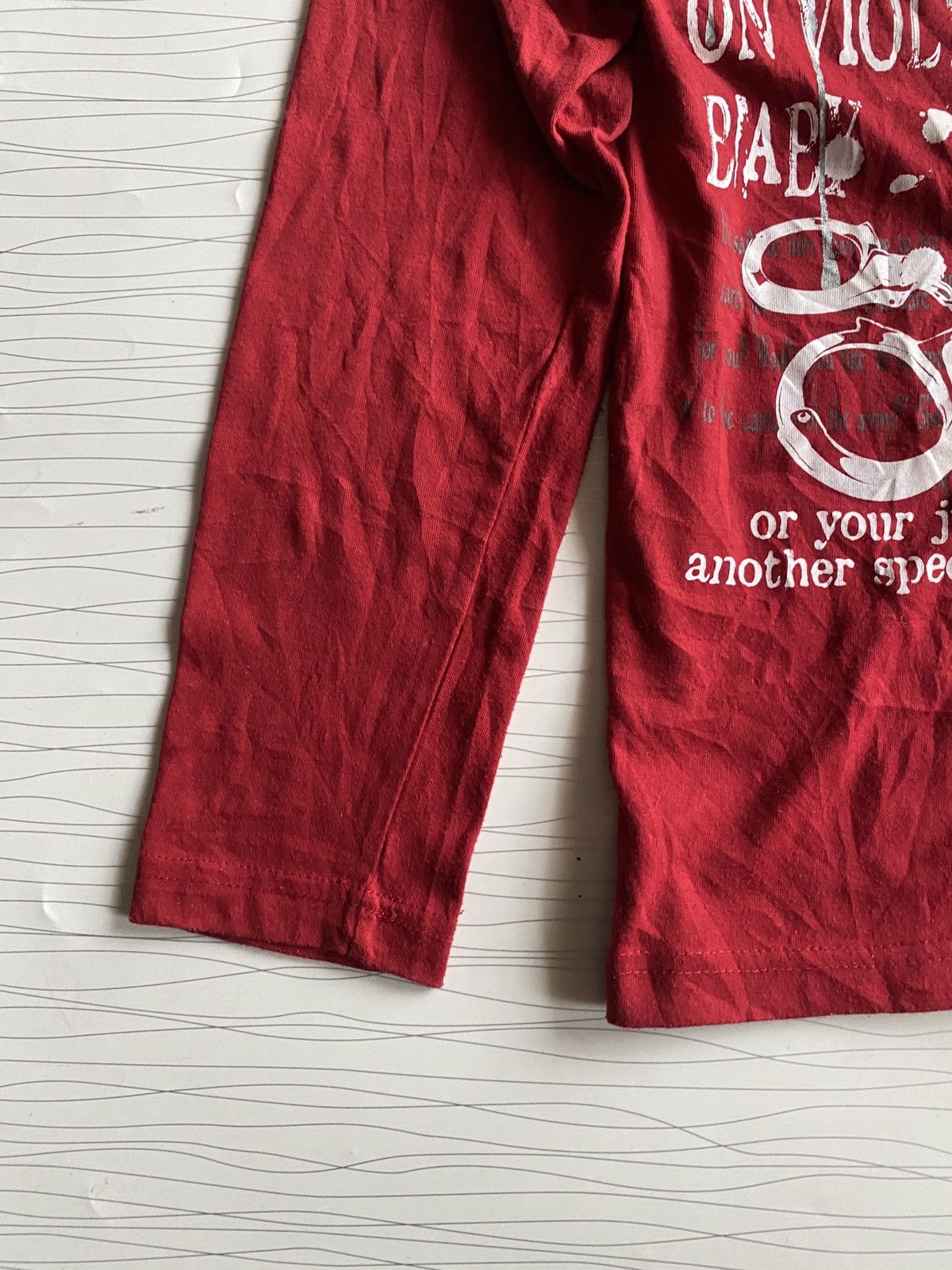 Hysteric Glamour Japanese Under Level Seditionaries Poem Double Layer Tee Size US M / EU 48-50 / 2 - 2 Thumbnail
